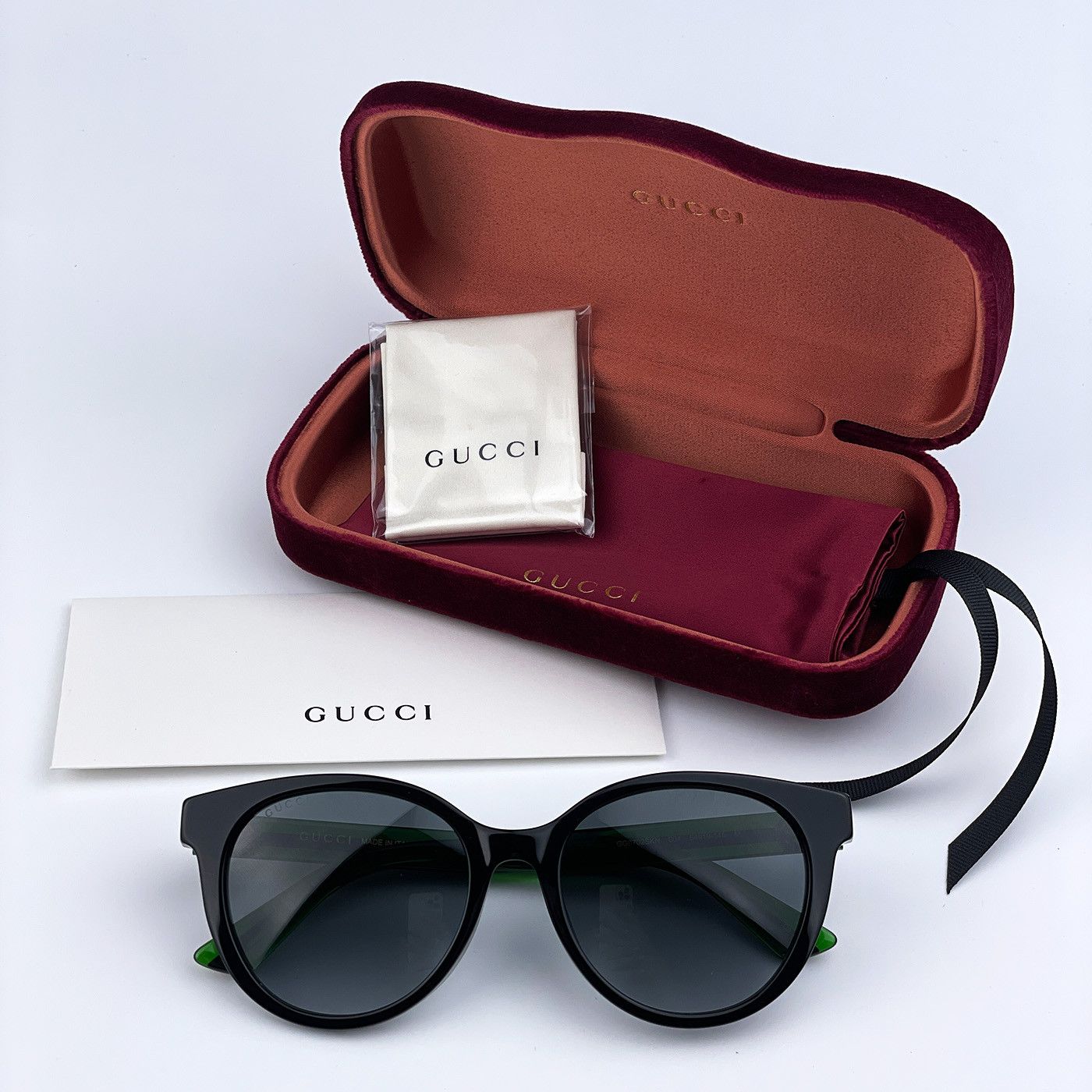 Gucci NEW GUCCI GG0702SKN 004 Black Grey Gradient Women Sunglasses Size ONE SIZE - 6 Thumbnail