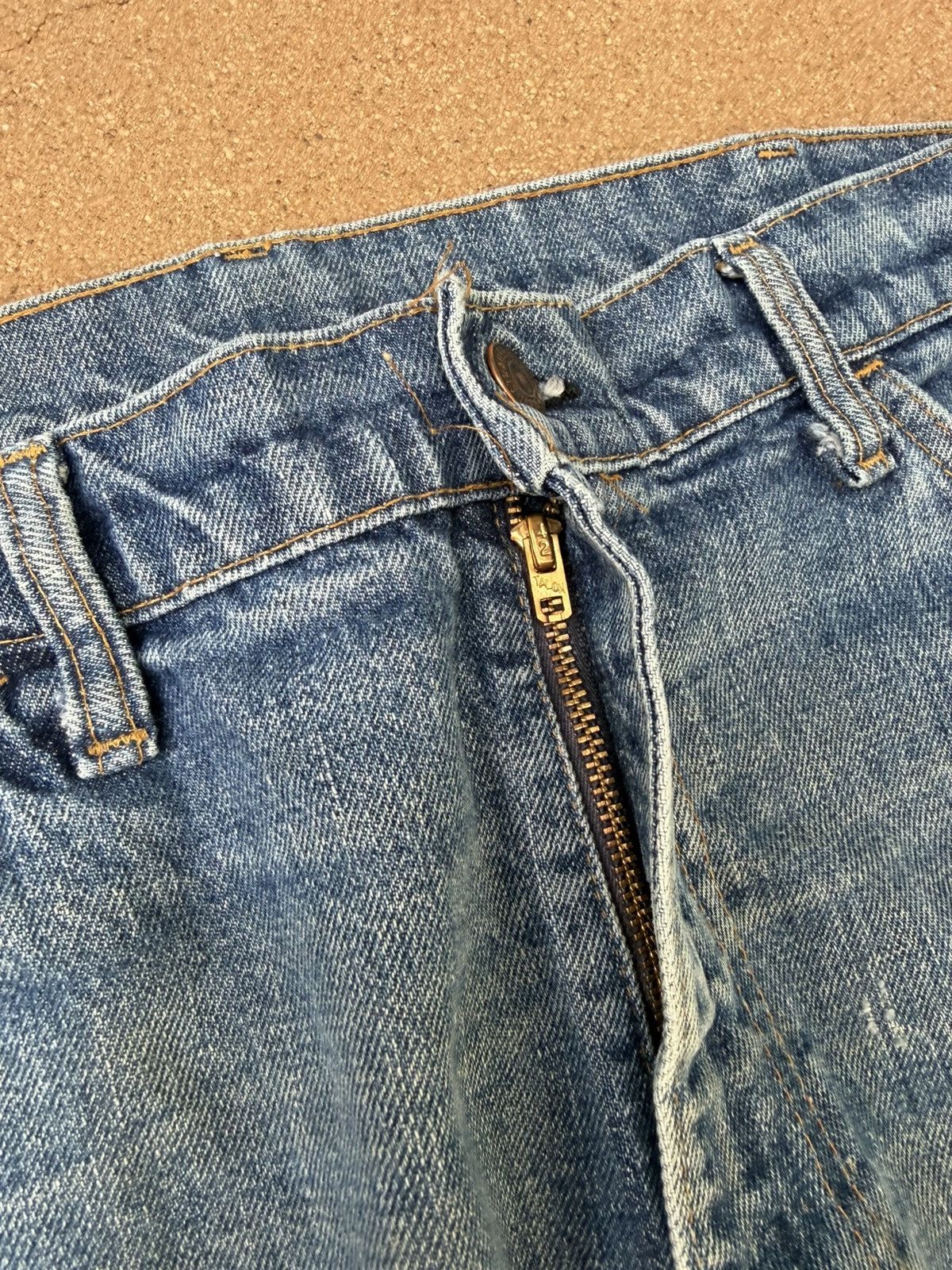 Levi's Vtg 70’s Levi’s 646 Orange Tab Bellbottom Flare Jeans 36x30 Size US 36 / EU 52 - 5 Thumbnail