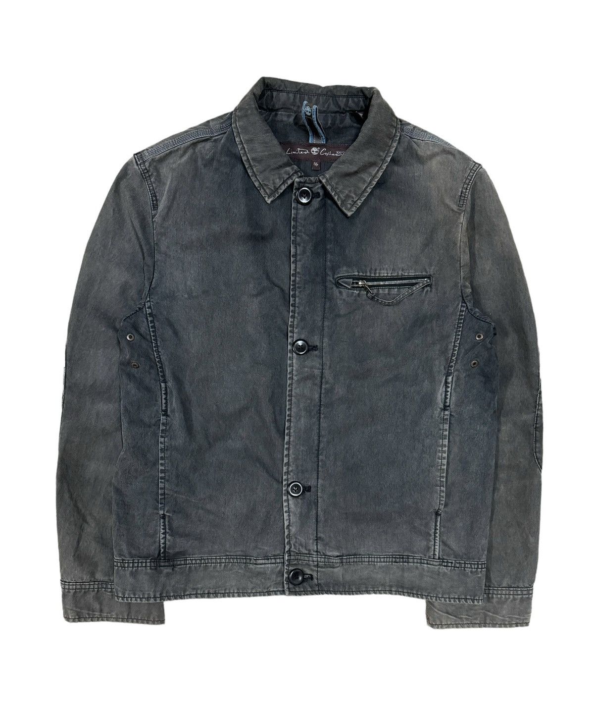 image of Fall 2006 Detroit Paded Limited Edition Timberland Jacket in Grey, Men's (Size Small)
