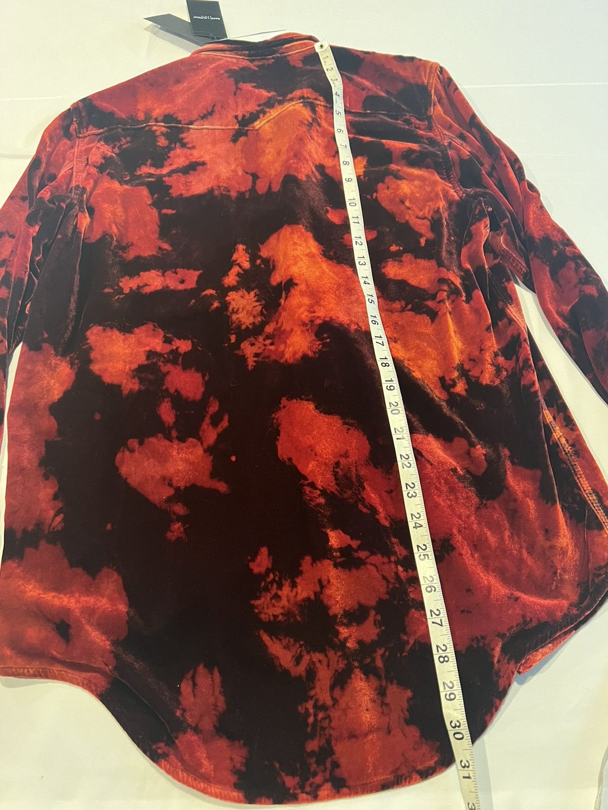 Saint Laurent Paris Saint Laurent men’s Devore velvet shirt. XL. $1350 Size US XL / EU 56 / 4 - 9 Thumbnail