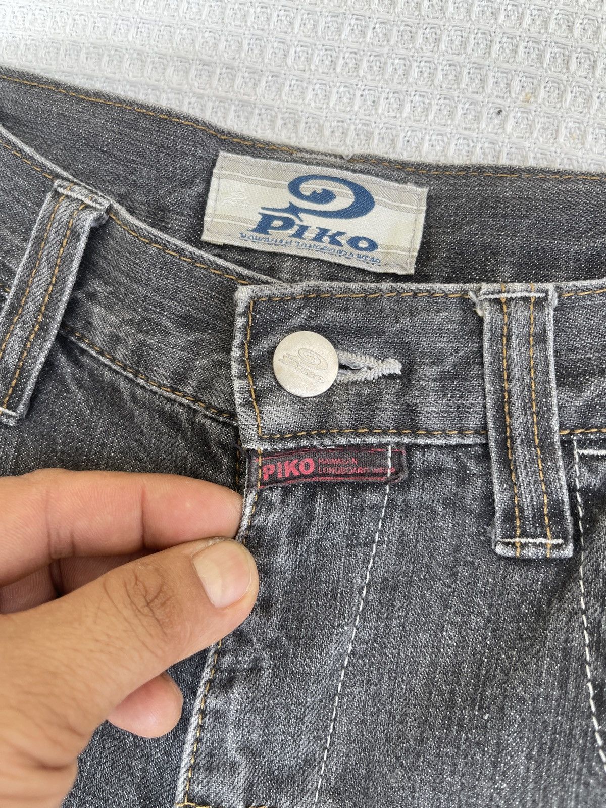 JNCO Last Drop🔥Rare🔥Vintage Piko Hawaiian Cargo Baggy Jeans Size US 29 - 9 Thumbnail
