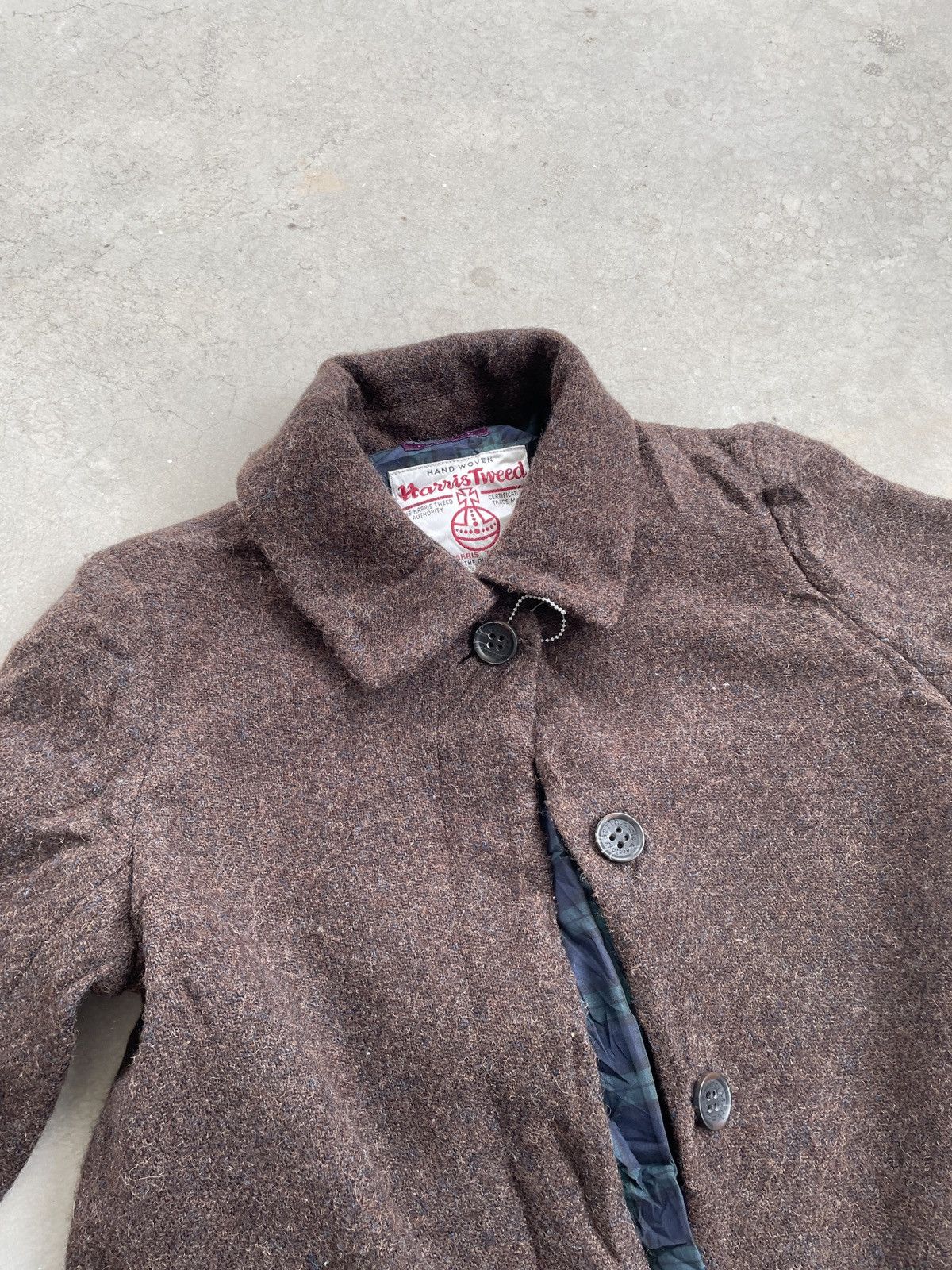 Harris Tweed × Japanese Brand HARRIS TWEED HAND WOVEN WOOL BLAZER Size 38S - 2 Thumbnail