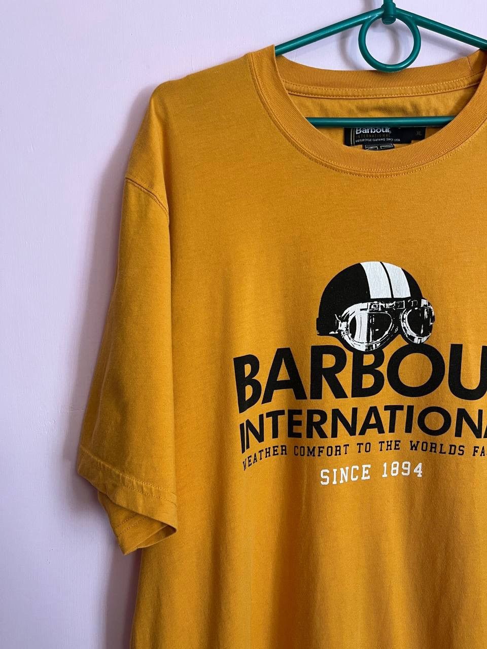 Barbour × Vintage Barbour International T-Shirt Mustard Yellow Size XL Size US XL / EU 56 / 4 - 2 Thumbnail