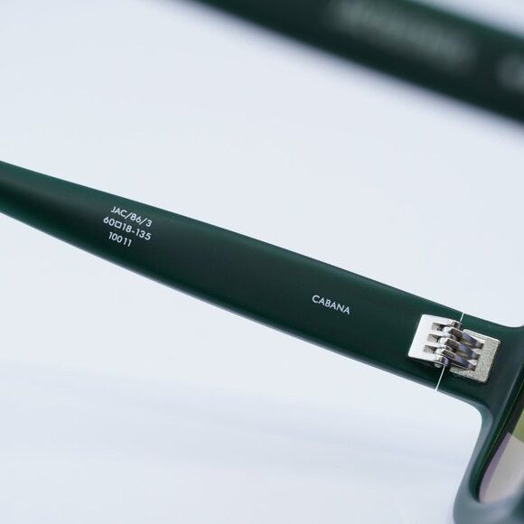 Jacquemus Jacquemus CABANA JAC/86 C3 Sunglasses Matte Green Square Size ONE SIZE - 6 Thumbnail