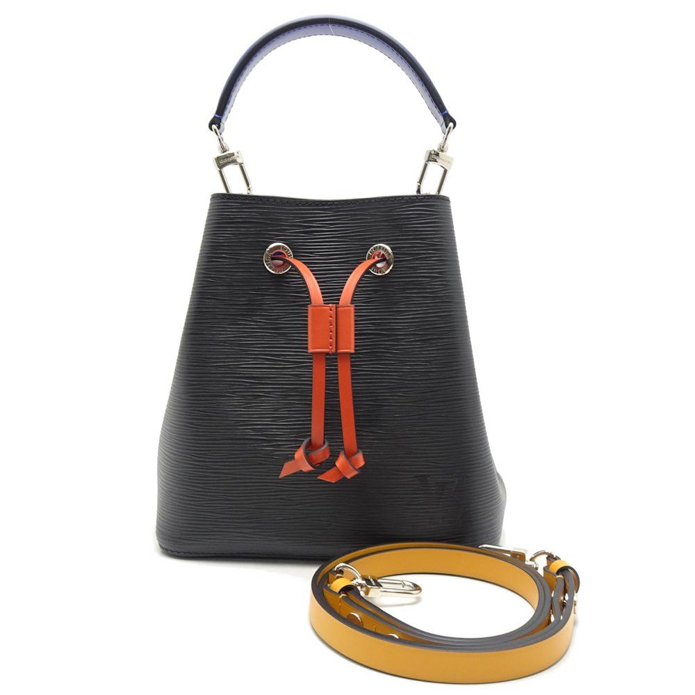 Louis Vuitton Epi NeoNoe BB Noir Saffron Shoulder Bag Black