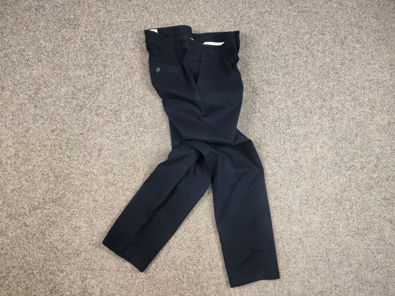 Folk Folk Design Classic Navy Blue Cotton Trouser Pants Size US 34 / EU 50 - 11 Thumbnail