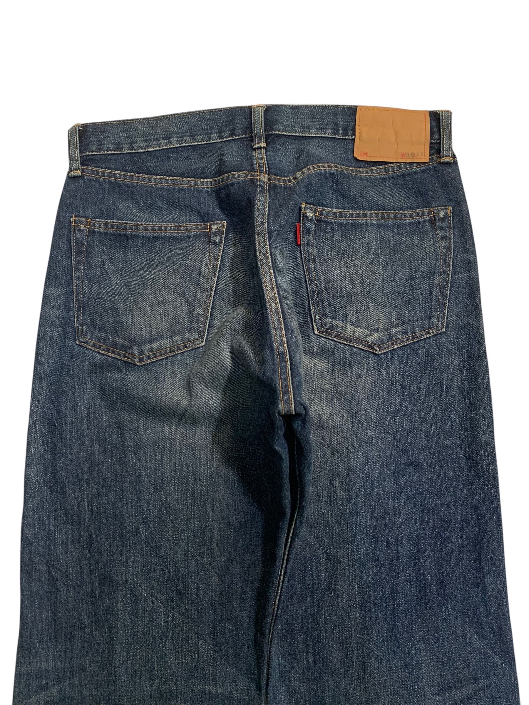 Kapital UNKNOWN BRAND JAPANESE SELVEDGE BUTTON FLY DISTRESSED DENIM Size US 32 / EU 48 - 11 Thumbnail