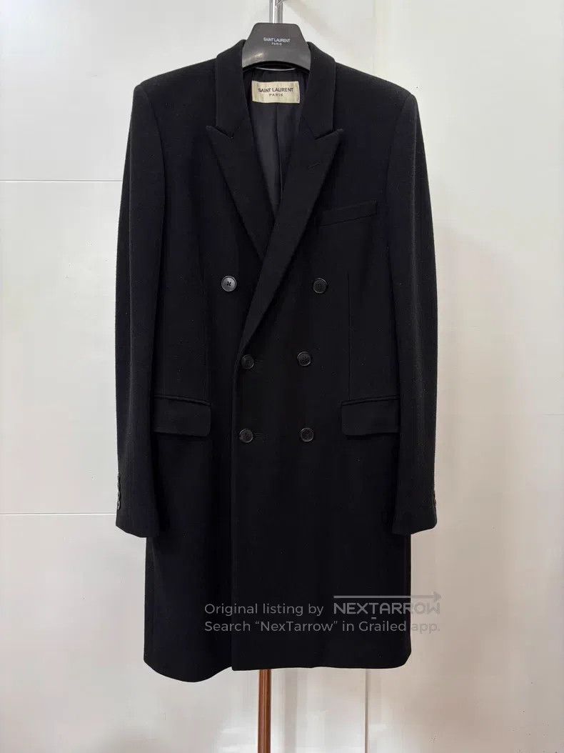 Saint Laurent Paris Saint Laurent Paris Autumn and Winter Wool Coat Size US S / EU 44-46 / 1 - 1 Thumbnail