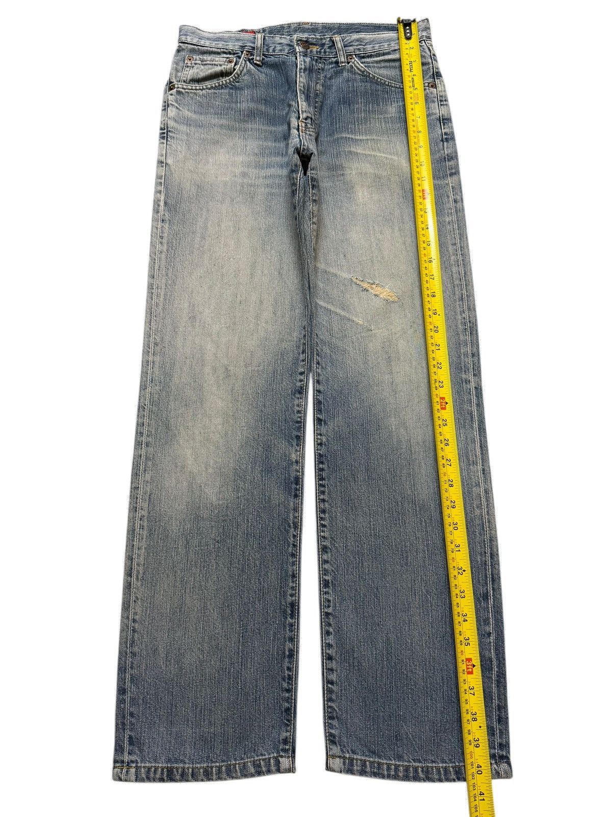 Edwin Vintage 90s Japan Edwin 503 Blue Faded Wash Straight Leg Size US 30 / EU 46 - 10 Thumbnail
