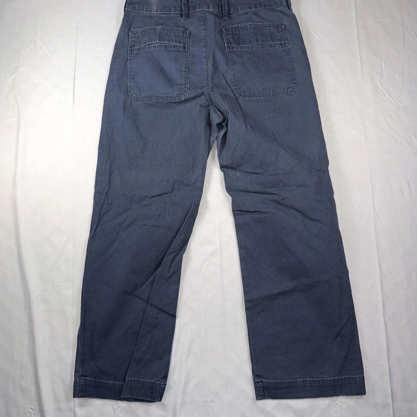 Vintage American Giant Womens 14 Blue Twill Chino Utility Workwear Pants Made USA Size 36" / US 14 / IT 50 - 2 Thumbnail