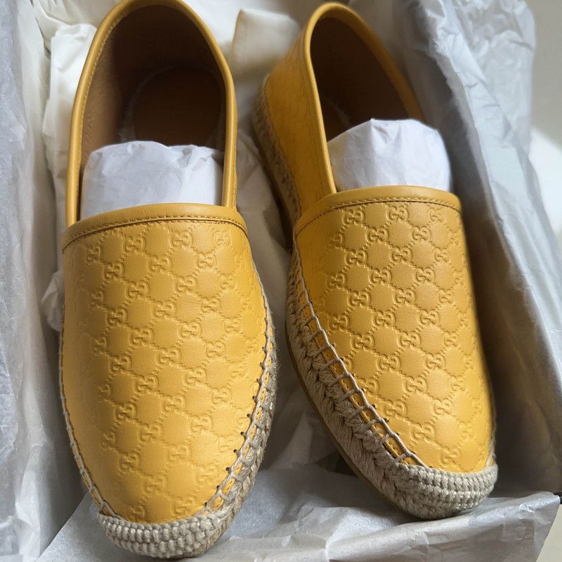 Gucci Gucci Microguccissima Leather Espadrilles in Yellow - Size US 6 / EU 39 - 6 Thumbnail