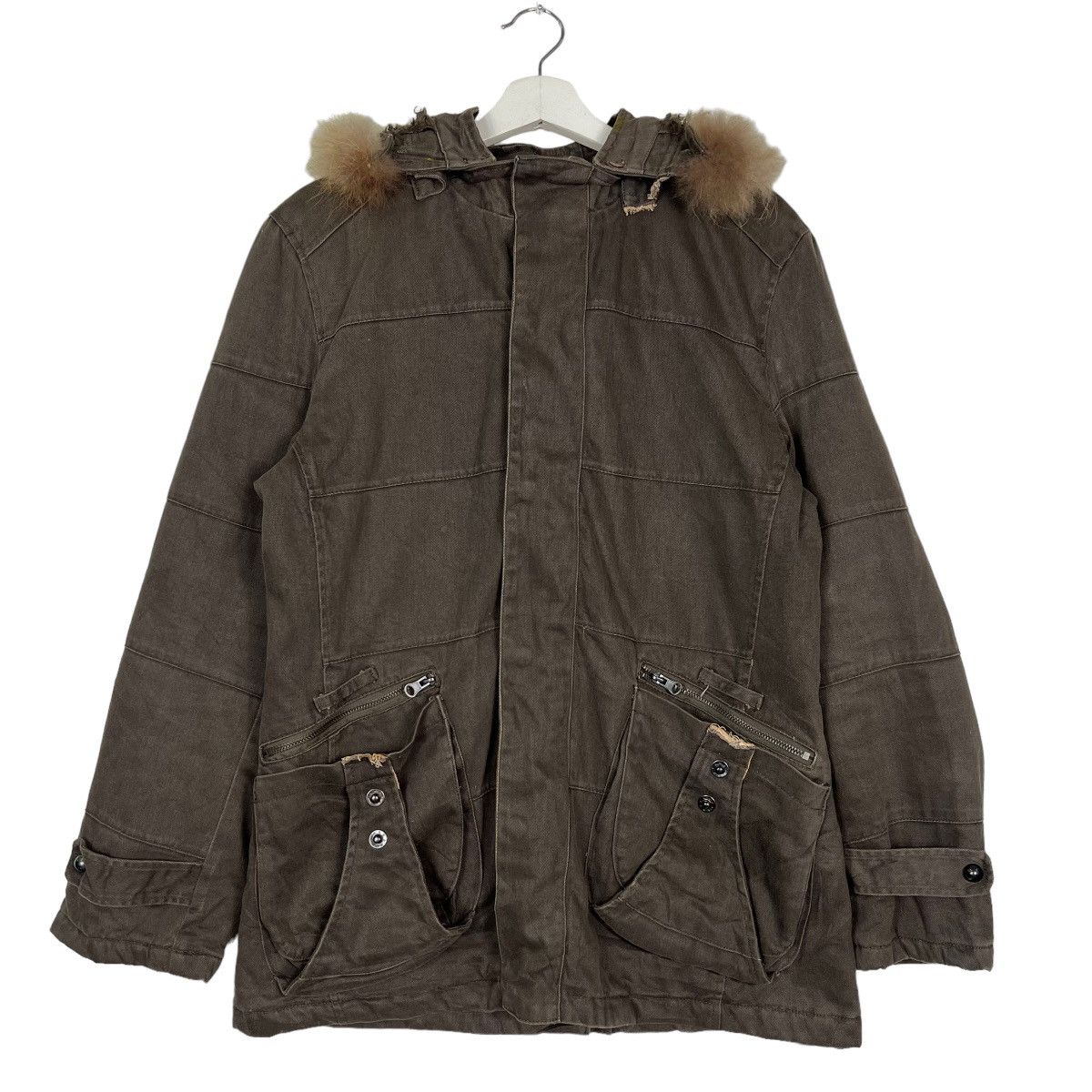 Hysteric Glamour 🔥 IN THE ATTIC FAUX FUR HOODIES UTILITY CARGO JACKET Size US M / EU 48-50 / 2 - 1 Thumbnail