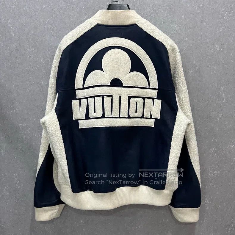 Other Louis Vuitton Blue Patchwork Three-Flower Baseball Jacket Size US L / EU 52-54 / 3 - 2 Thumbnail