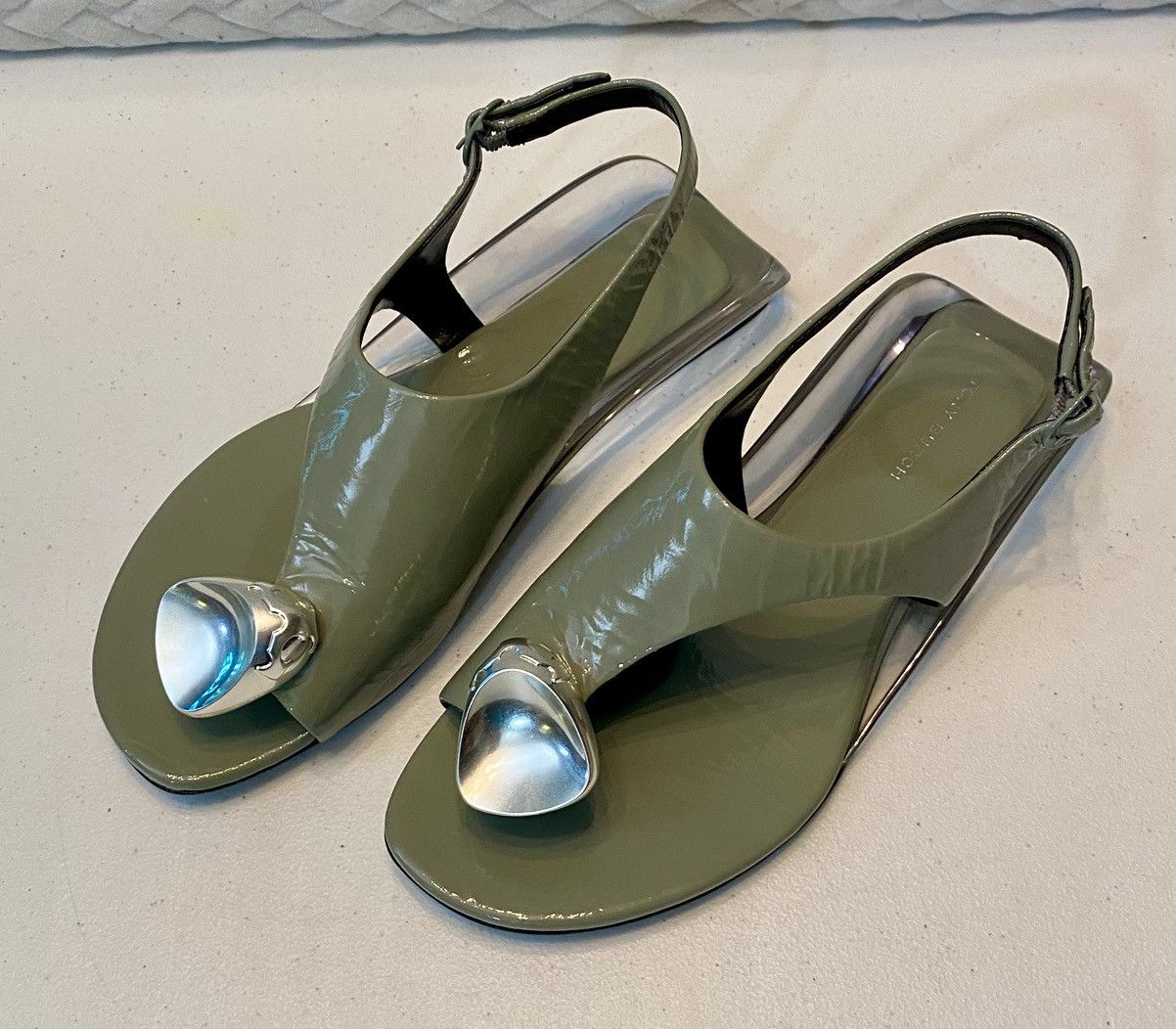 Tory Burch Tory Burch Patos Slingback Architectural Thong Sandal 6 NEW Size US 6 / IT 36 - 3 Thumbnail