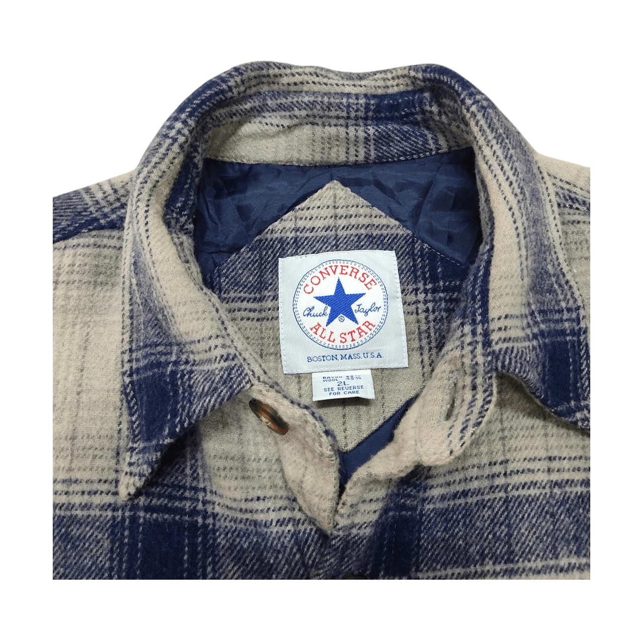 Converse Converse Plaid Overshirt Wool Jacket Size US XXL / EU 58 / 5 - 6 Thumbnail