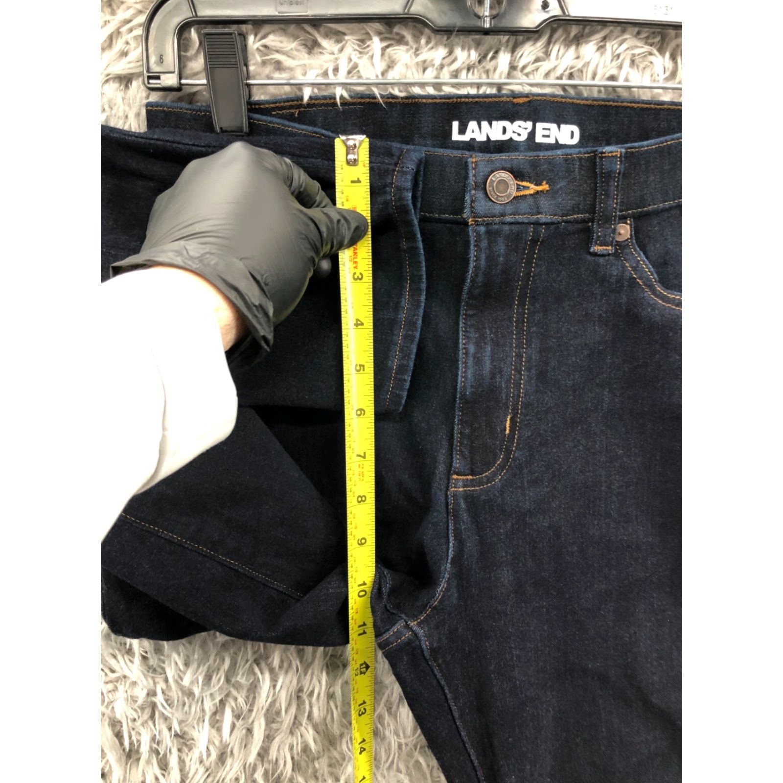 Lands' End Lands' End Jeans Skinny 10 Womens Dark Blue Wash Capris? Size 32" / US 10 / IT 46 - 4 Thumbnail
