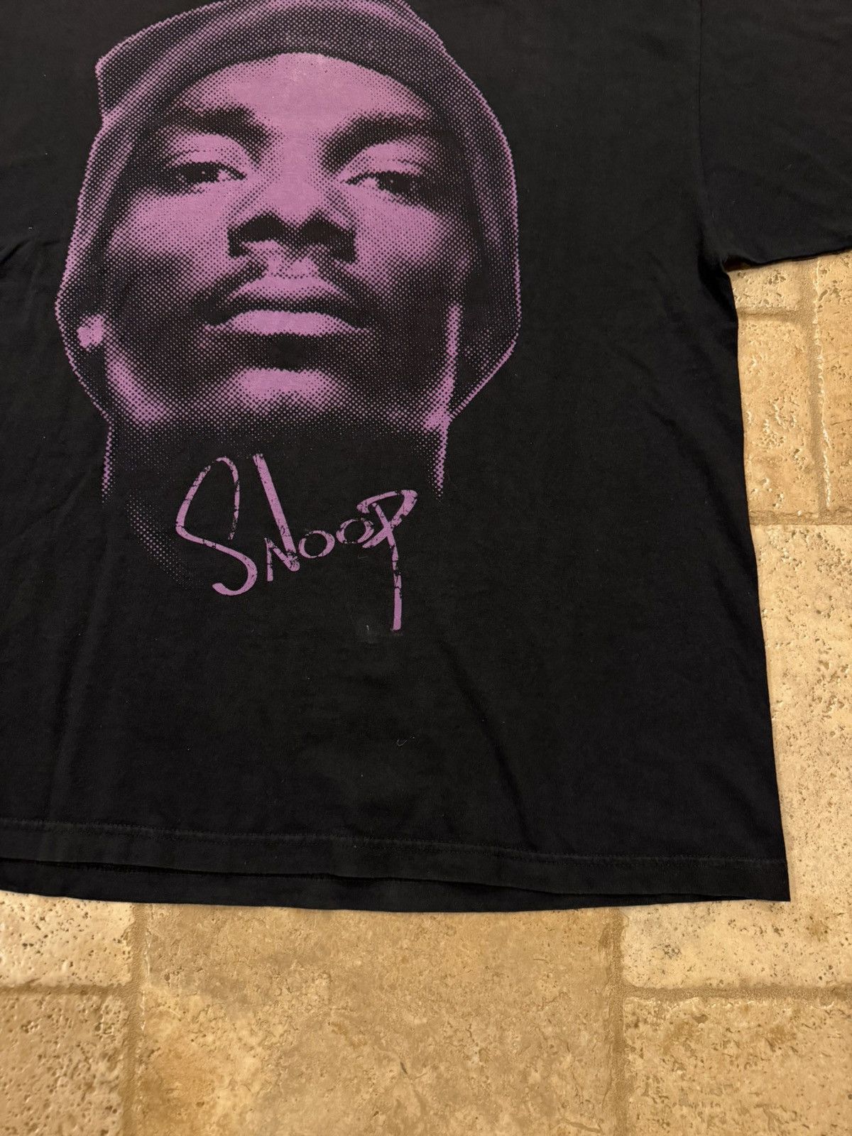 Vintage Vintage Snoop Dogg Death Row 2005 Big Purple Face Rap Tee Size US XXL / EU 58 / 5 - 4 Thumbnail