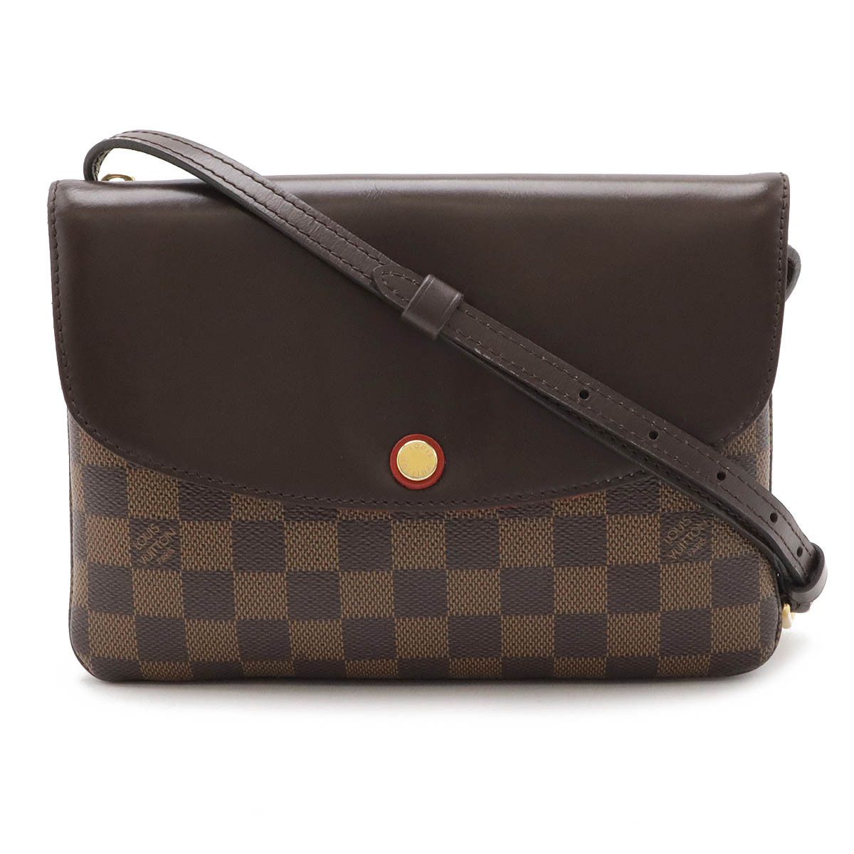 Louis Vuitton Louis Vuitton Damier Twice 2Way Shoulder Bag N48259 Canvas Shoulder Bag N48259 in Brown, Women's