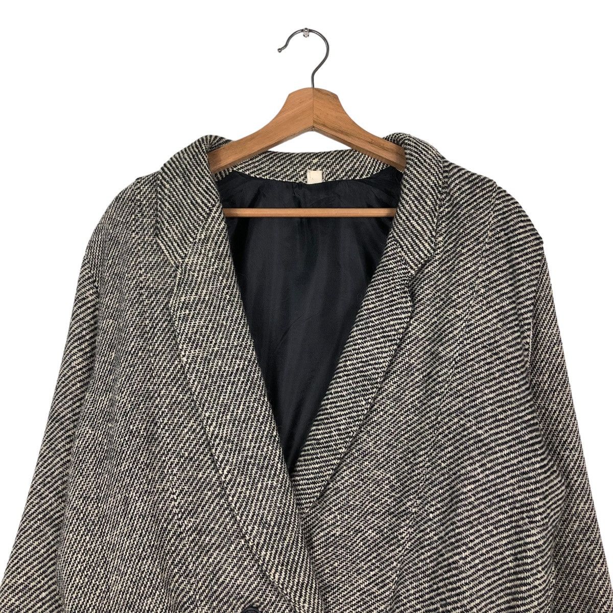 Japanese Brand 🔥VINTAGE BIKER JACKET WOOL BUCKLE HERRINGBONE ISSEY MIYAKE Size US M / EU 48-50 / 2 - 3 Thumbnail
