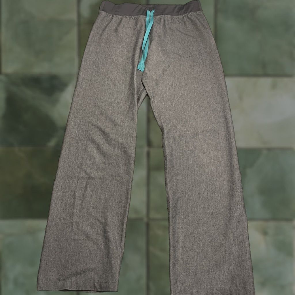 Vintage FIGS Scrubs Pants Womens XS Livingston Stretch Drawstring High Waist Size 26" / US 2 / IT 38 - 1 Thumbnail