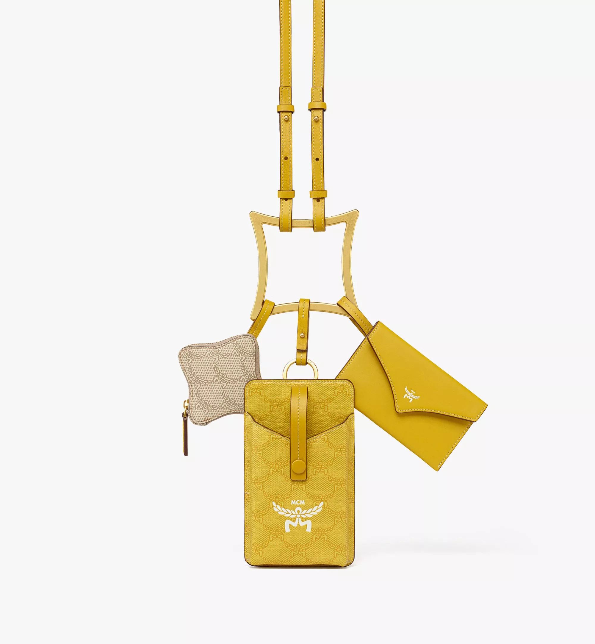 MCM o1mt1gz0725 Size: OS / Pouch in Yellow Size ONE SIZE - 4 Thumbnail