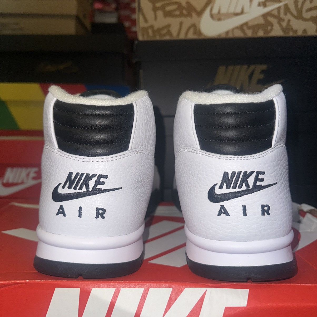 Nike Size 14 - Men Nike Air Trainer 1 White Black FB8066-100 Size US 14 / EU 47 - 4 Thumbnail