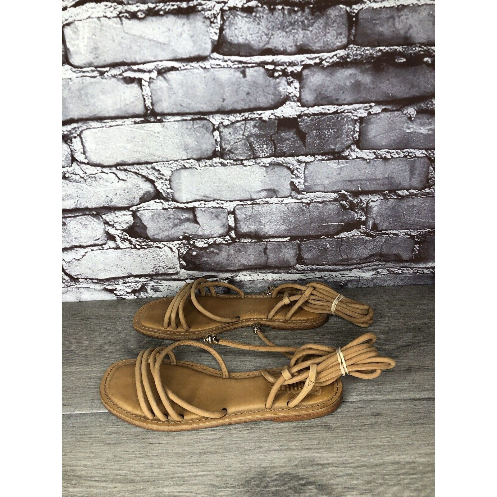 Other SCHUTZ Magdalena Nude Caramel Nubuck Boho Ankle Lace Sandals Size US 7 / IT 37 - 16 Thumbnail