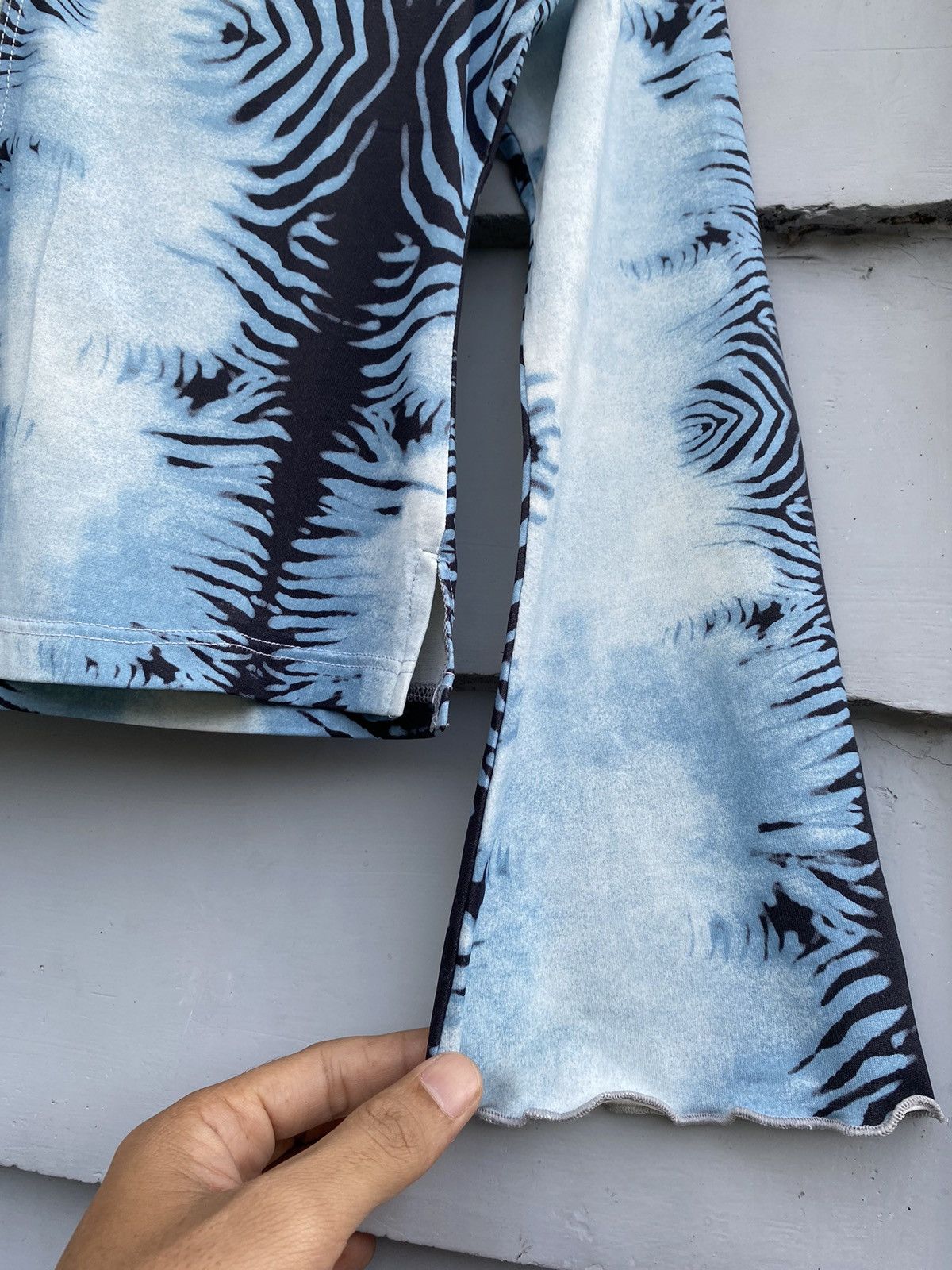 Vintage Tiger Print Blue Sky Cardigan Size S / US 4 / IT 40 - 6 Thumbnail