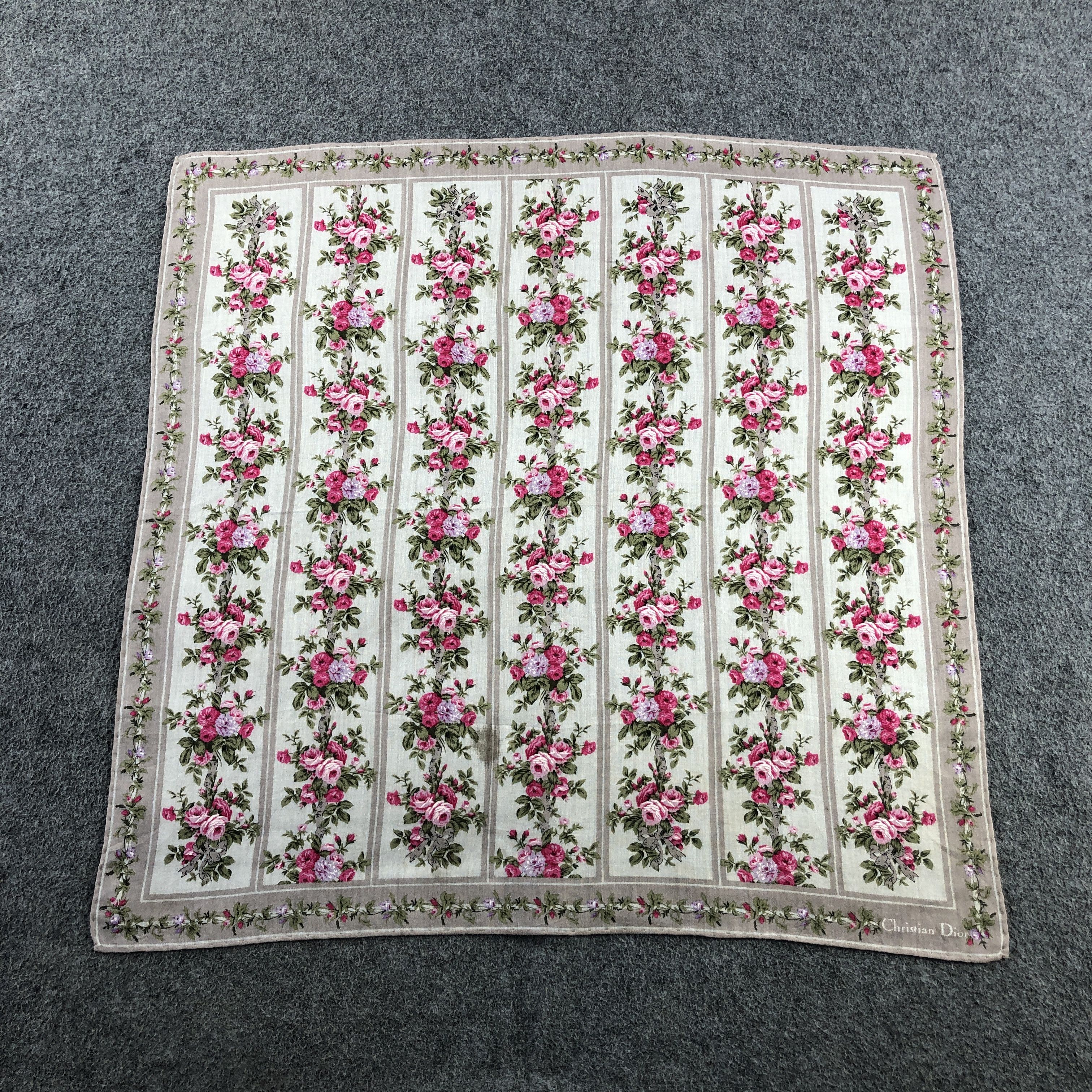 Christian Dior Monsieur Christian Dior Handkerchief Neckerchief Bandana H2773 Size ONE SIZE - 2 Thumbnail