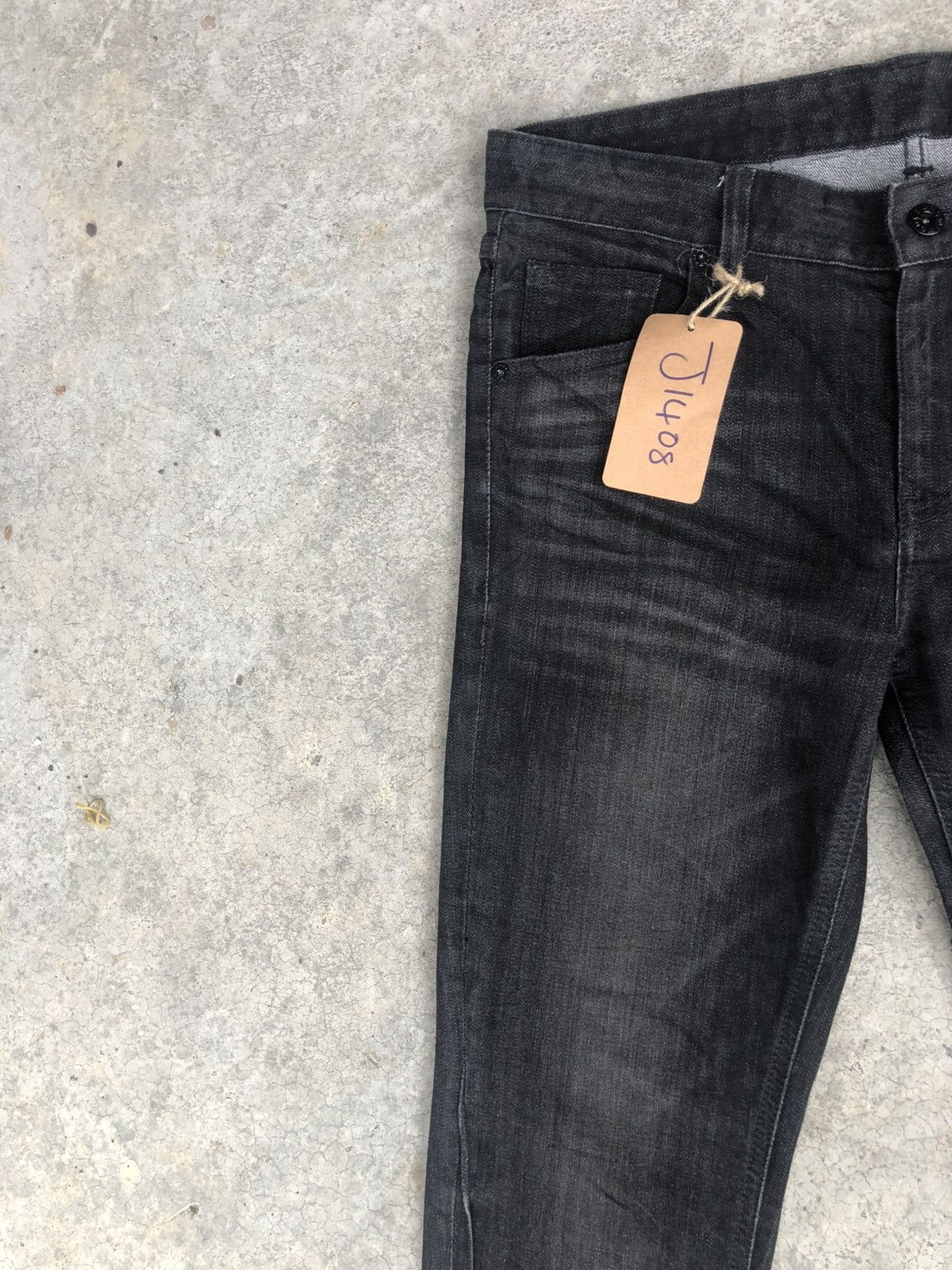 Wooyoungmi Wooyoungmi Leather Pocket Distressed Skinny Jeans Size US 32 / EU 48 - 4 Thumbnail