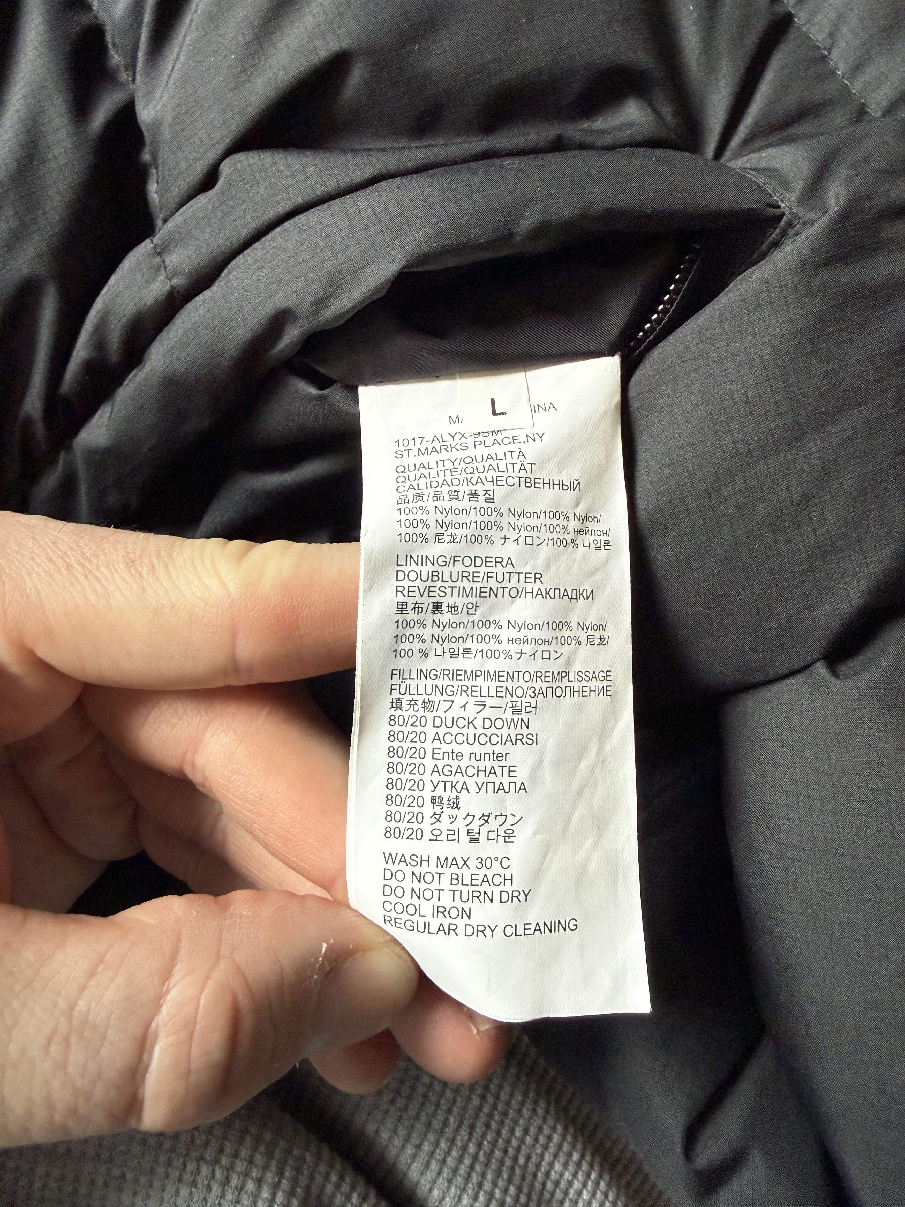 1017 ALYX 9SM 1017 Alyx 9SM Puffer Jacket Black Size US L / EU 52-54 / 3 - 4 Thumbnail