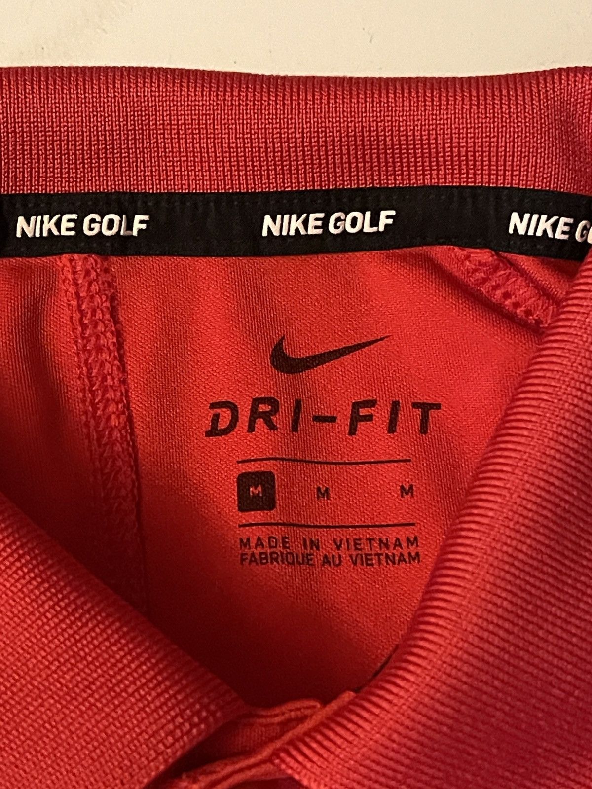 Nike Nike Golf Polo Men Medium Red Dri-Fit Miami Heat Logo Size US M / EU 48-50 / 2 - 3 Thumbnail
