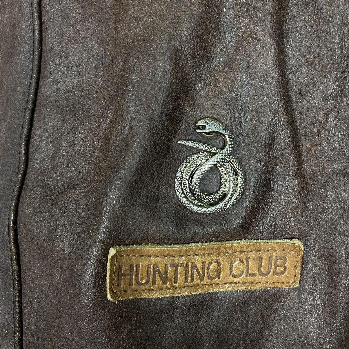 Japanese Brand 🔥VINTAGE LEATHER JACKET BLANKET HUNTING CLUB ISSEY MIYAKE Size US L / EU 52-54 / 3 - 21 Thumbnail