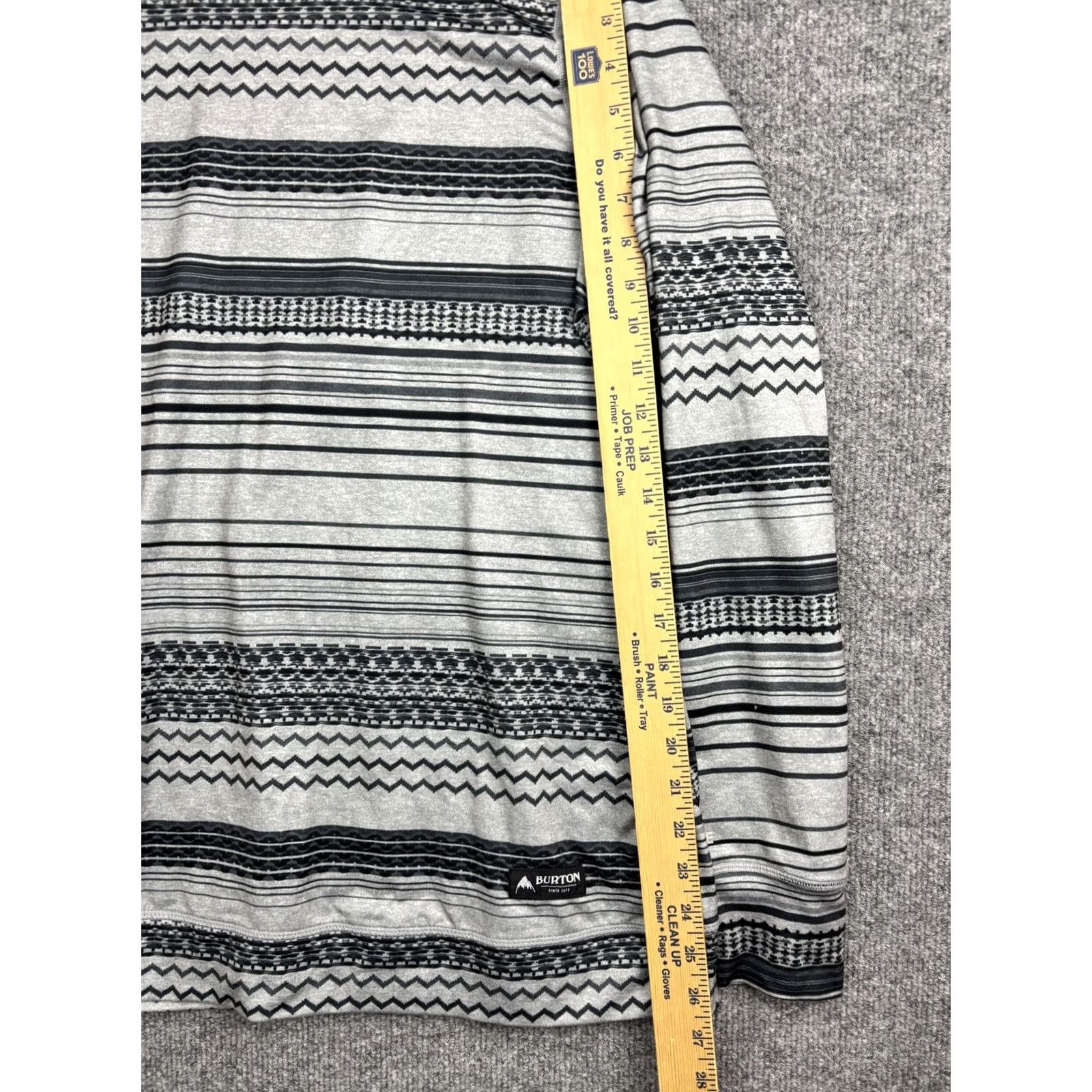 Burton Burton Shirt Womens XL Gray Striped DRYRIDE Base Layer Ski Top Long Sleeve Crew Neck Size XL / US 12-14 / IT 48-50 - 4 Thumbnail