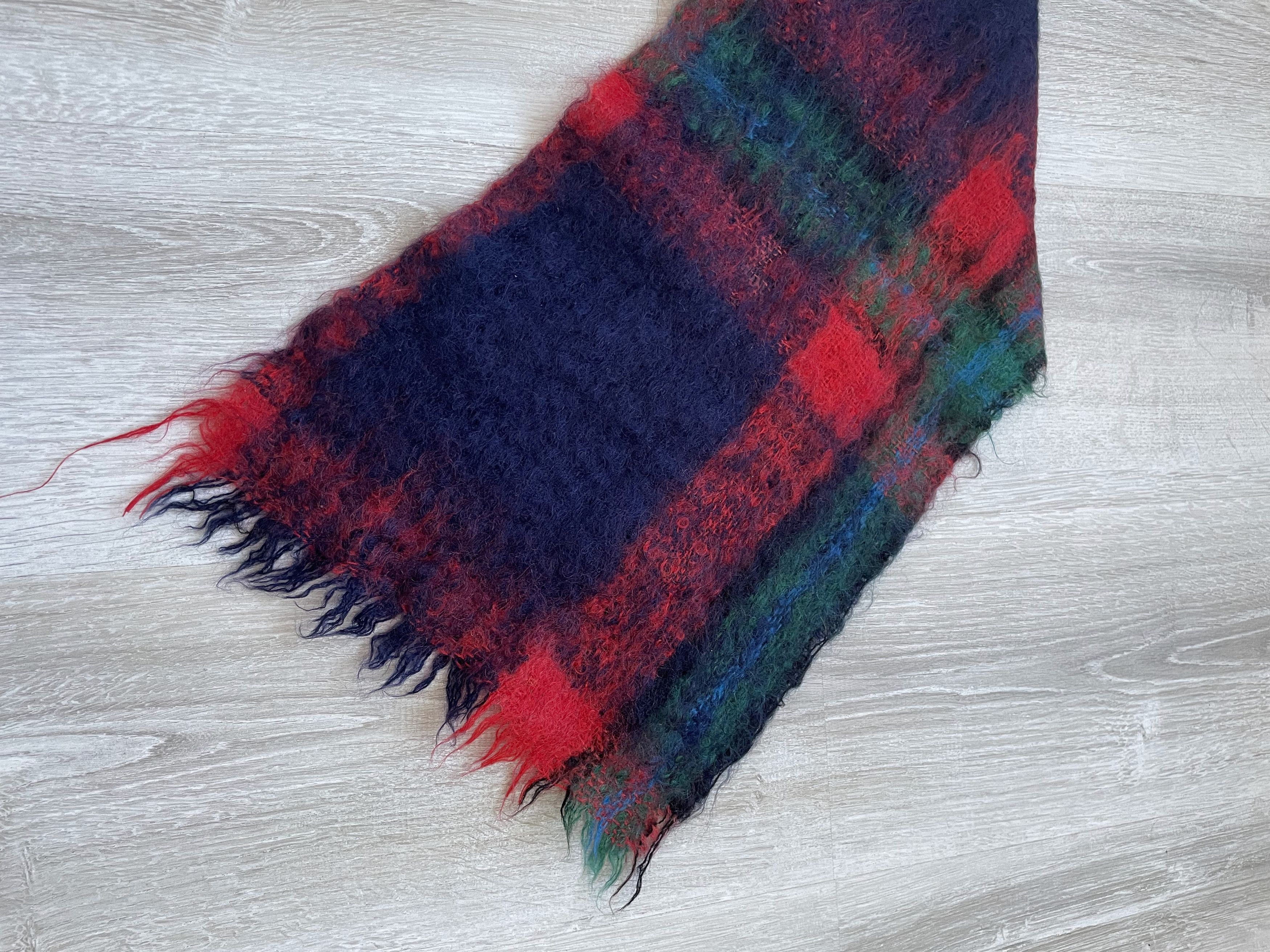 Vintage Vintage 90s Mohair Retro Scarf Size ONE SIZE - 3 Thumbnail