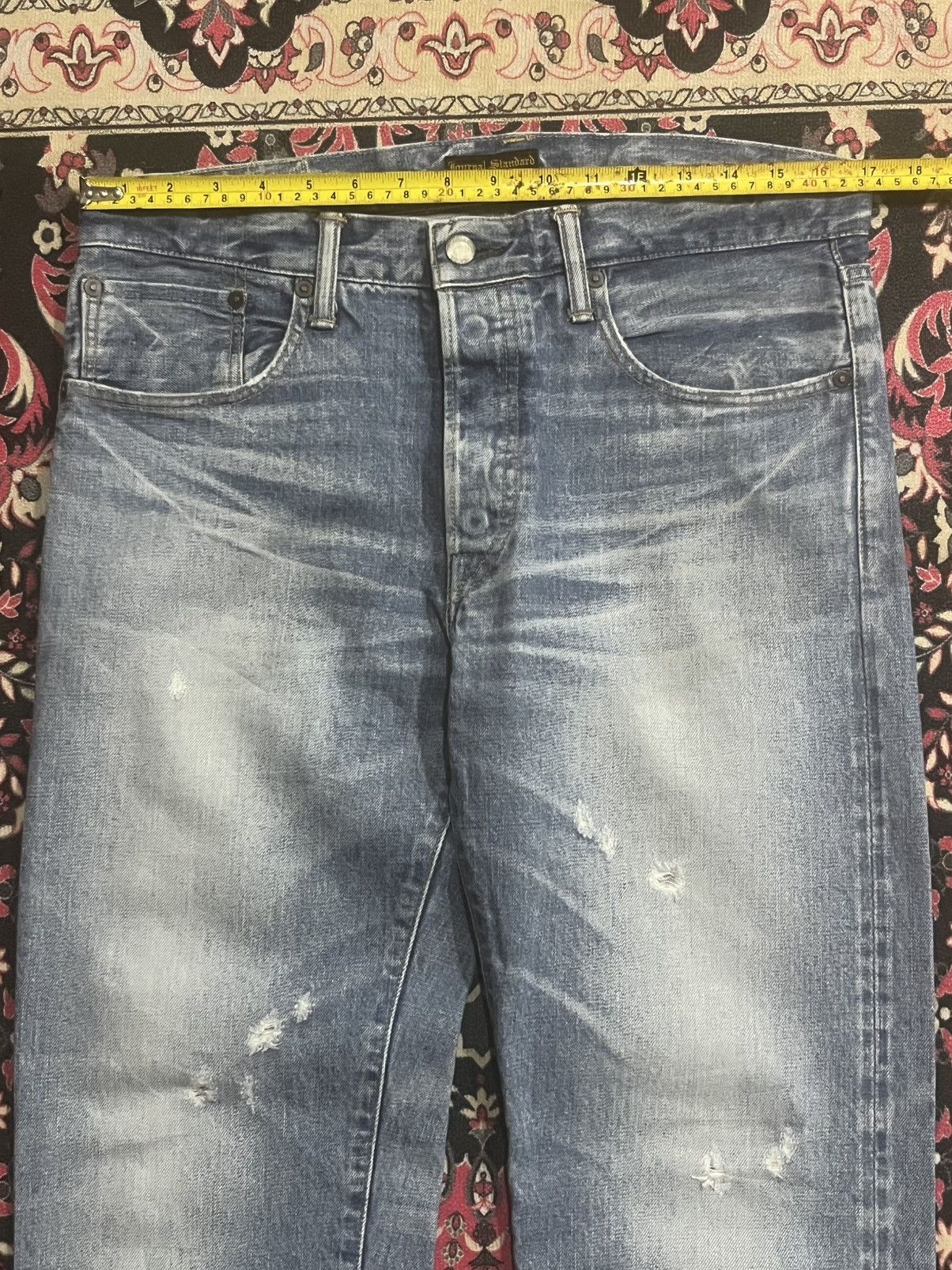 Vintage Journal Standard Homestead Blue Faded Distress Selvedge Jean Size US 32 / EU 48 - 14 Thumbnail