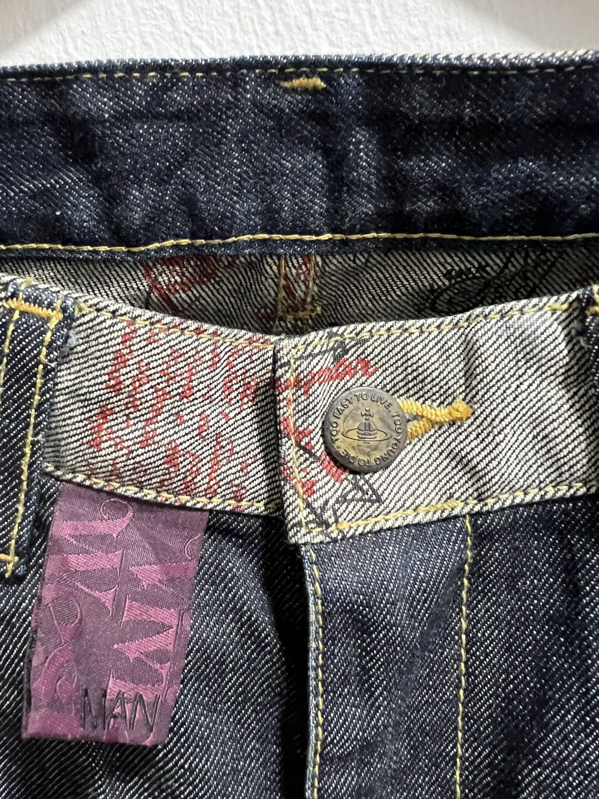 Vivienne Westwood Vivienne Westwood Archive Graphic Print Punk Jeans (Size 30) Size US 30 / EU 46 - 3 Thumbnail