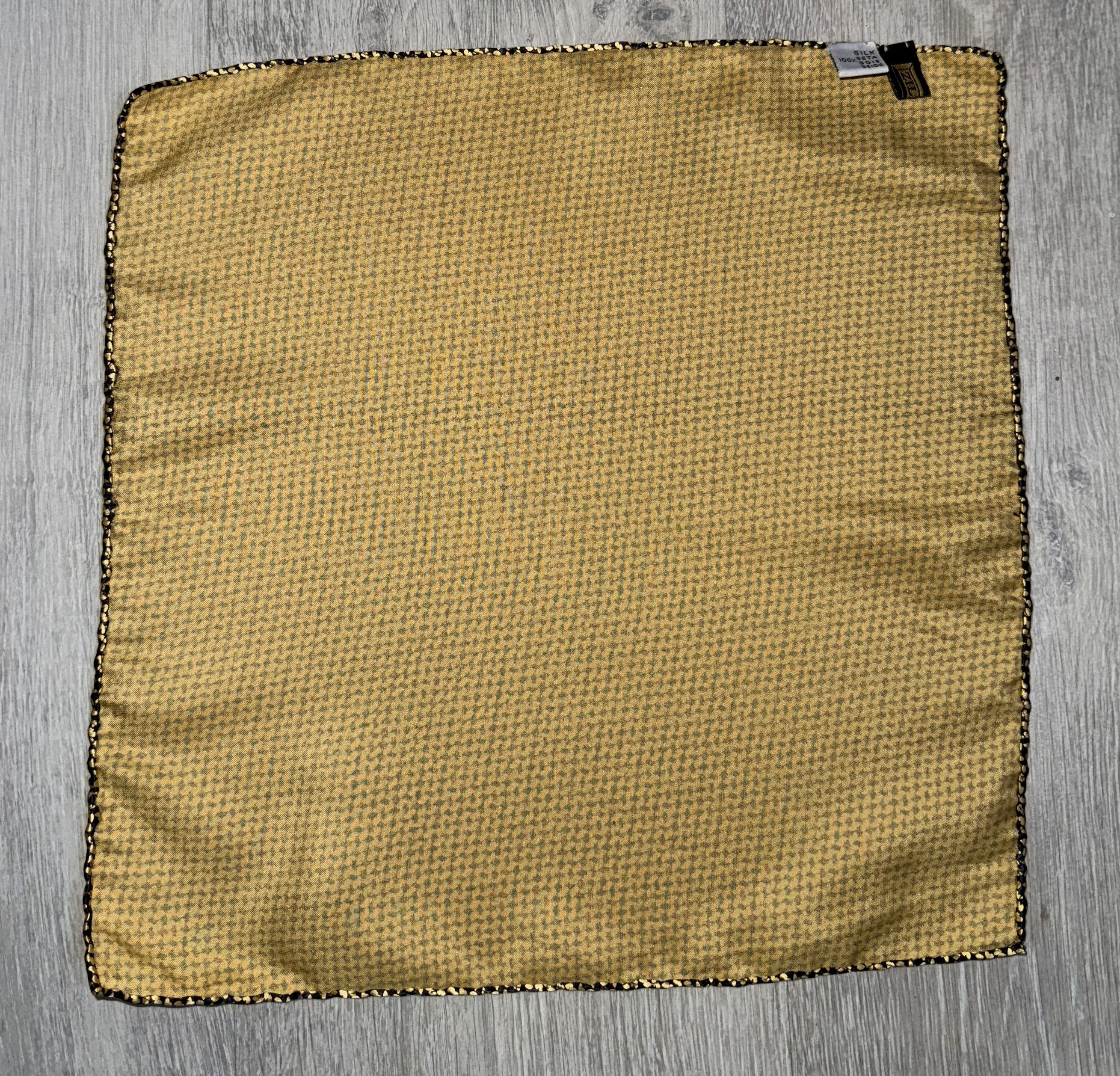 Zilli Zilli silk pocket square scarf gold Size ONE SIZE - 3 Thumbnail