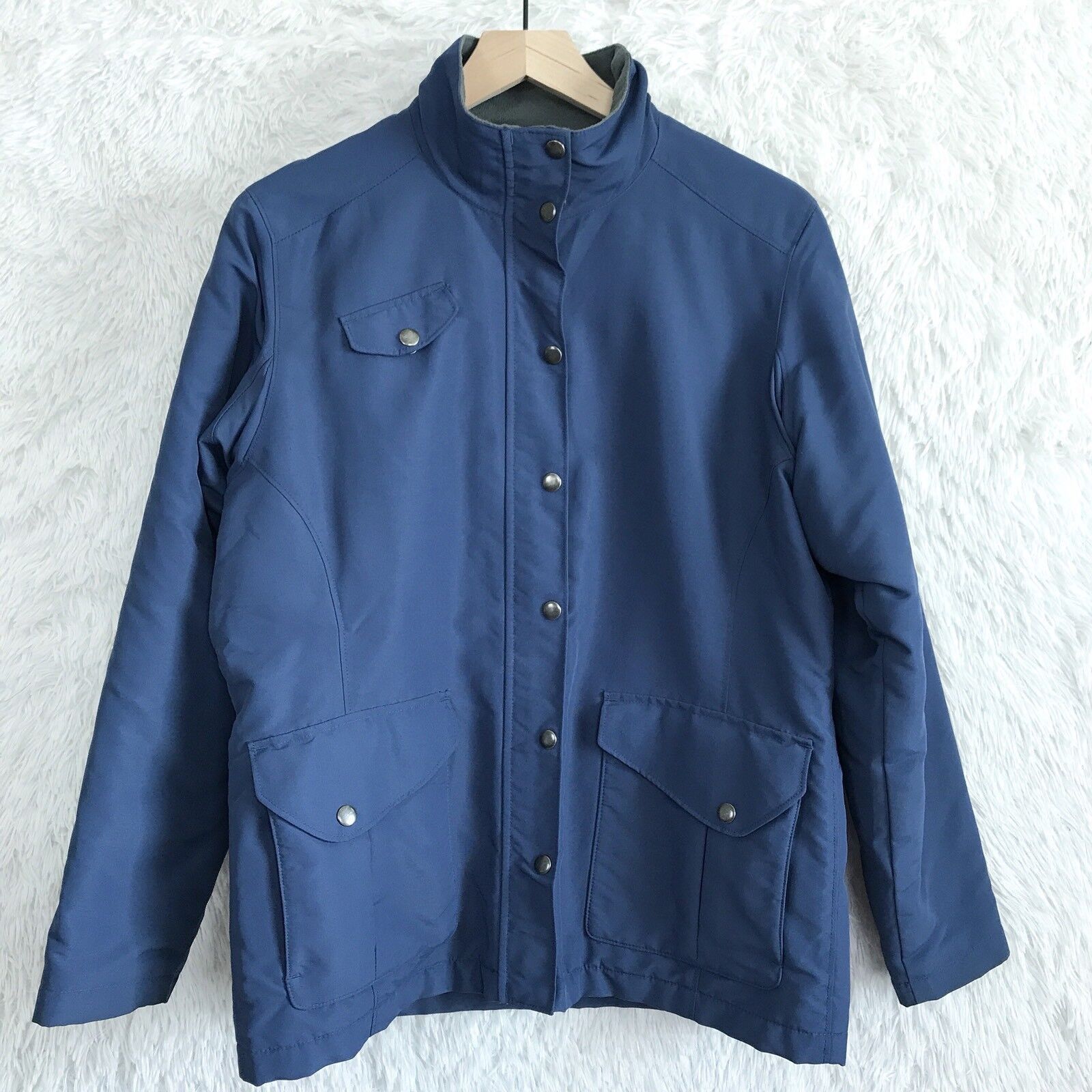 Duluth Trading Company Duluth Trading Nylon Jacket Blue Fleece Lined Womens Medium Size M / US 6-8 / IT 42-44 - 1 Thumbnail