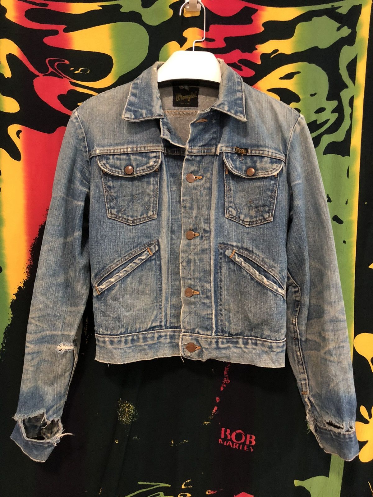 Vintage × Wrangler True vintage 70’s wrangler selvedge distressed denim Size US S / EU 44-46 / 1 - 4 Thumbnail