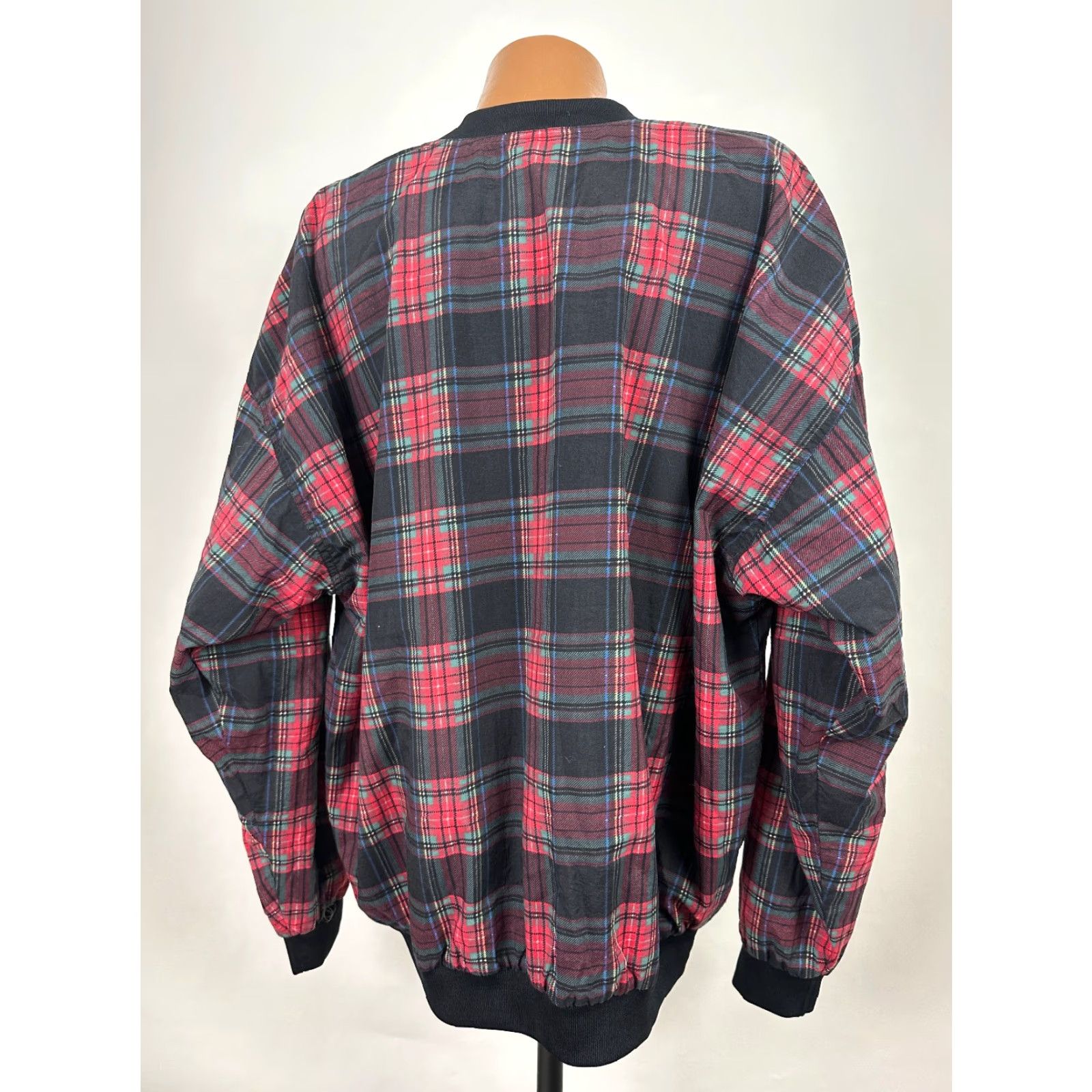 Vintage VINTAGE Winner Mate Golf Windbreaker Pullover Jacket XL Black Plaid 90s Outdoor Sports Mens Size US XL / EU 56 / 4 - 6 Thumbnail