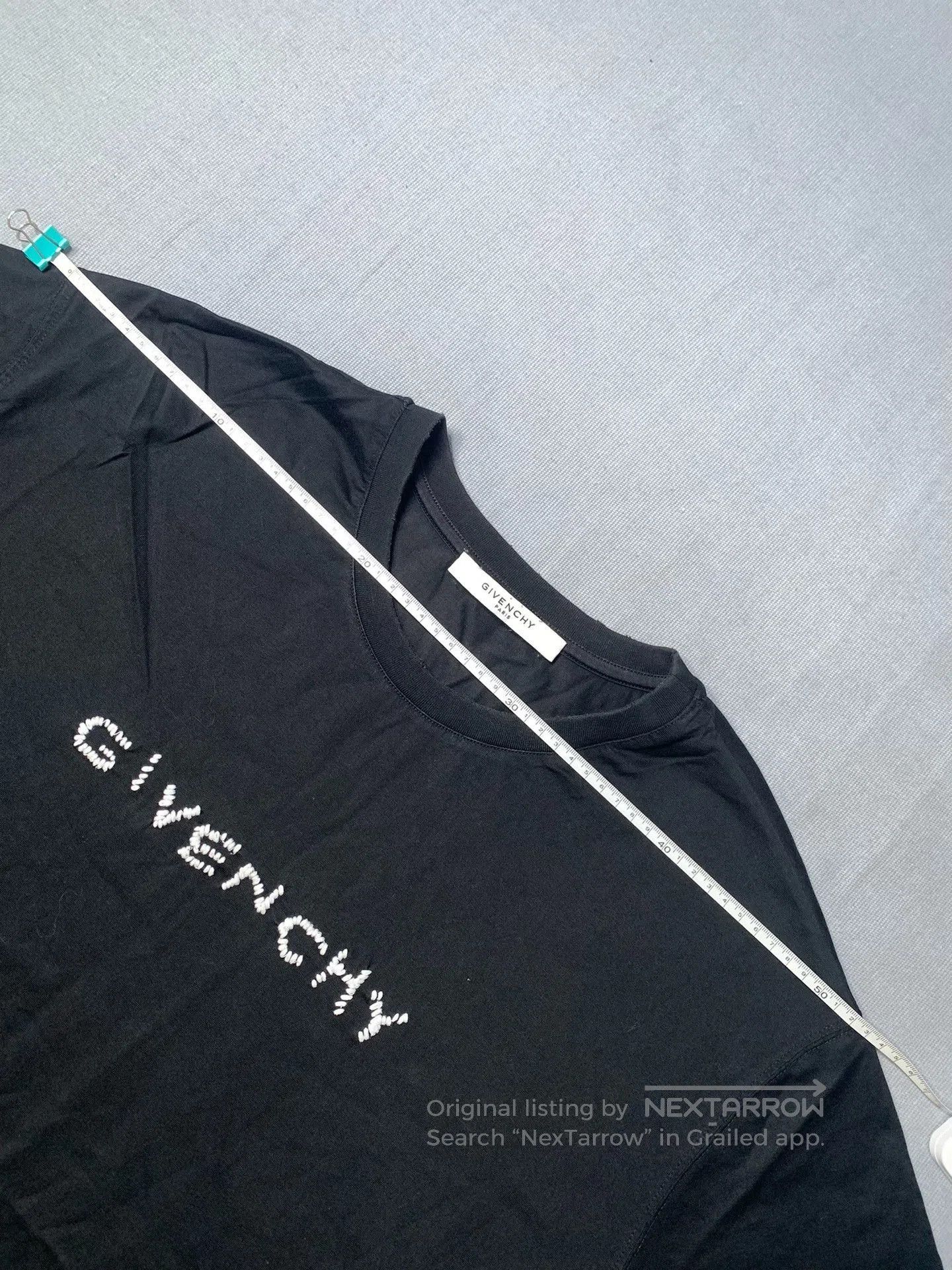 Givenchy Givenchy Irregular Embroidery Distressed Tee. Size US XL / EU 56 / 4 - 5 Thumbnail