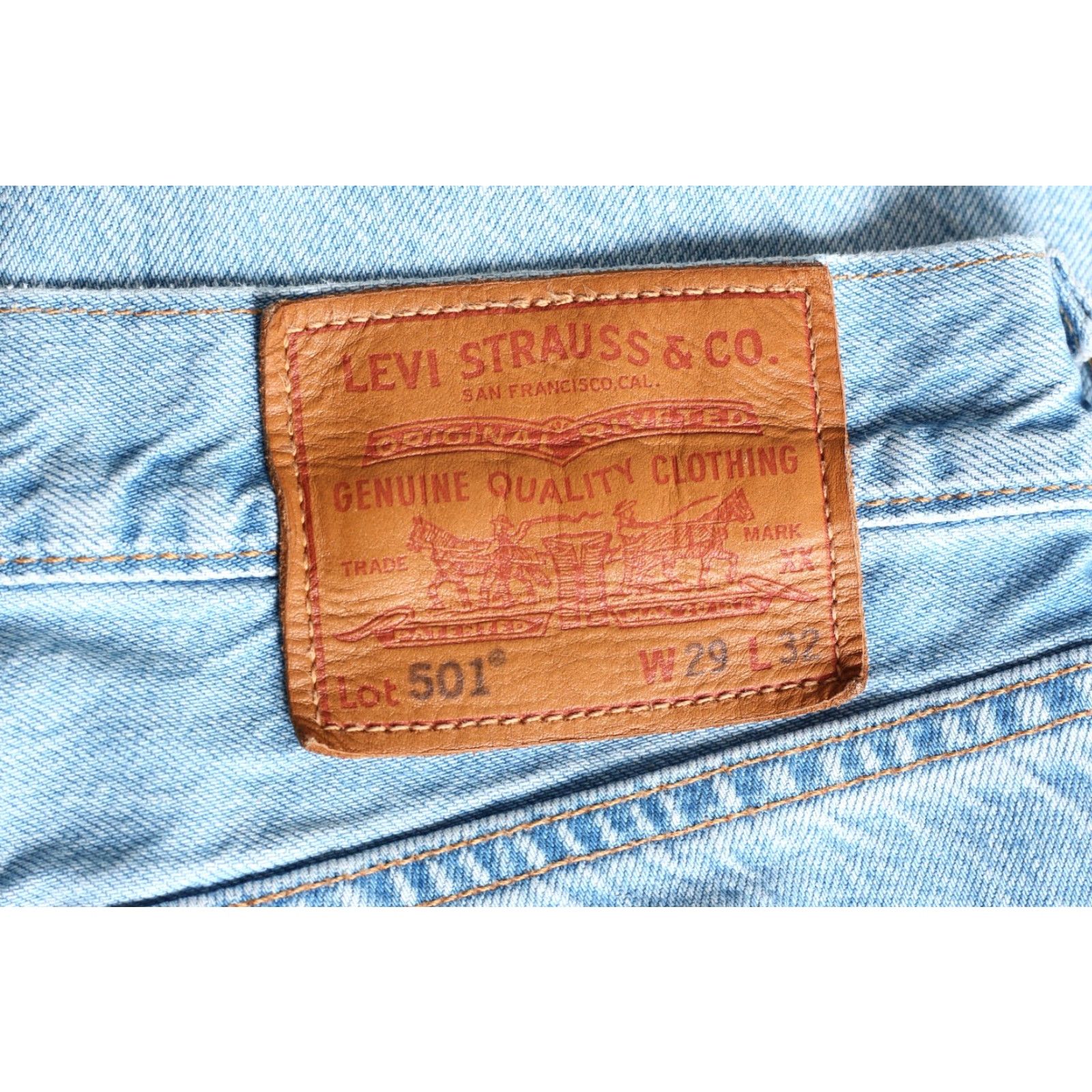 Levi's VINTAGE LEVI’S 501 PREMIUM Jeans Men 29/32 Regular Denim Blue 5-Pocket Straight DZ6518 Mens Size US 29 - 2 Thumbnail