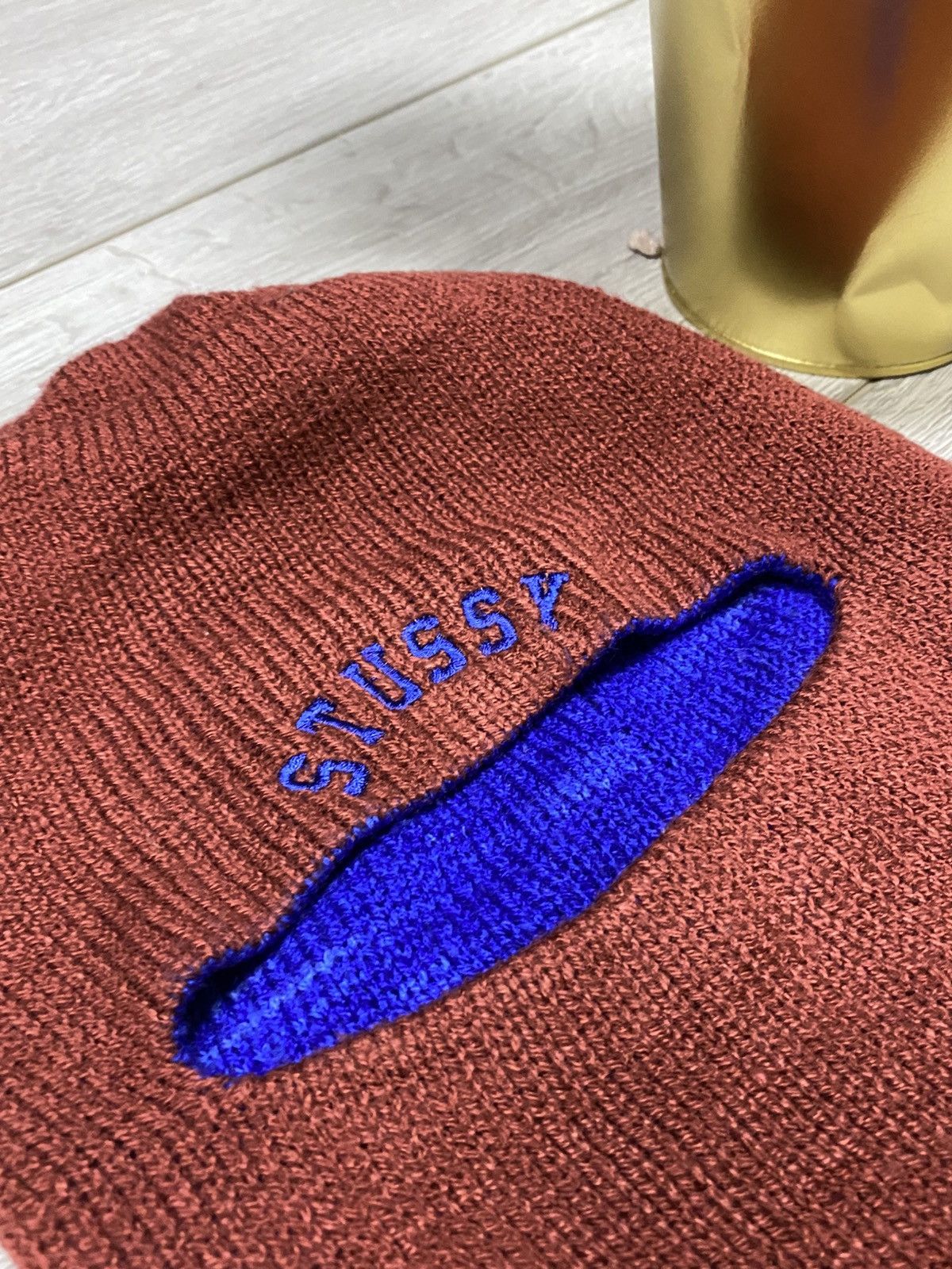 Stussy Stussy balaclava vintage hat knitted big logo ski Size ONE SIZE - 3 Thumbnail