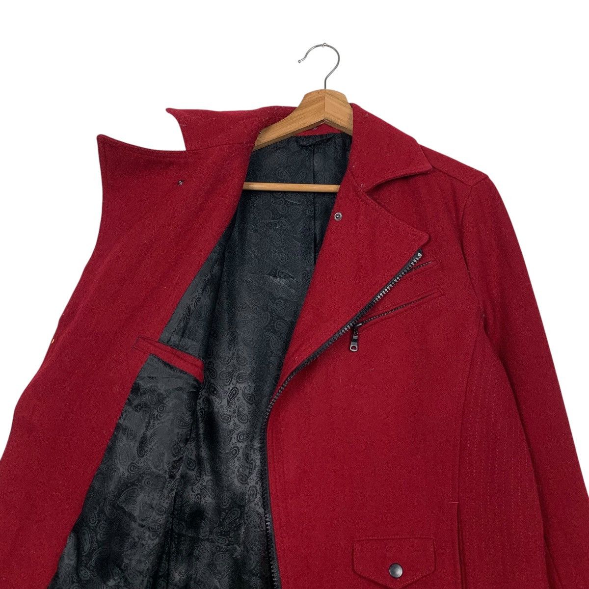 semanticdesign SEMANTIC DESIGN Asymmetrical Double Collar Jacket #2173-C96 Size US L / EU 52-54 / 3 - 10 Thumbnail
