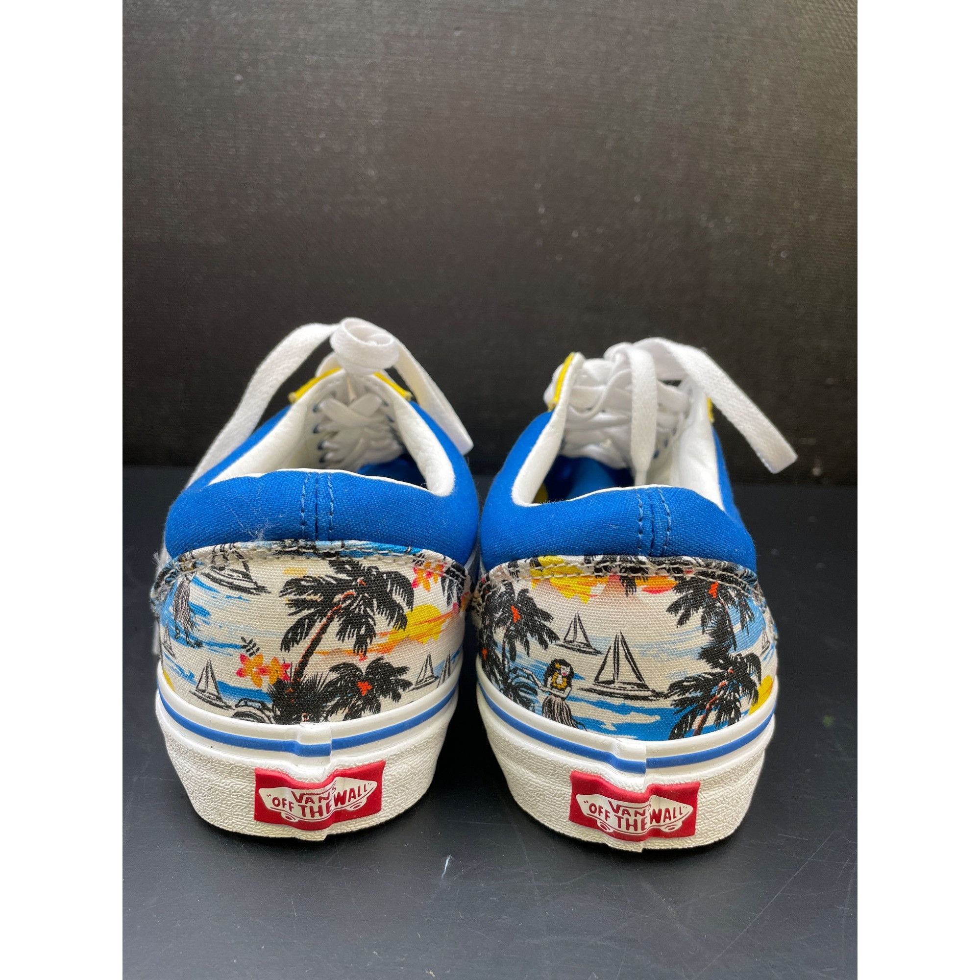 Vans Vans Unisex Blue Yellow Tropical Skater Shoes Size Wide 7.5M Size US 9 / EU 42 - 5 Thumbnail