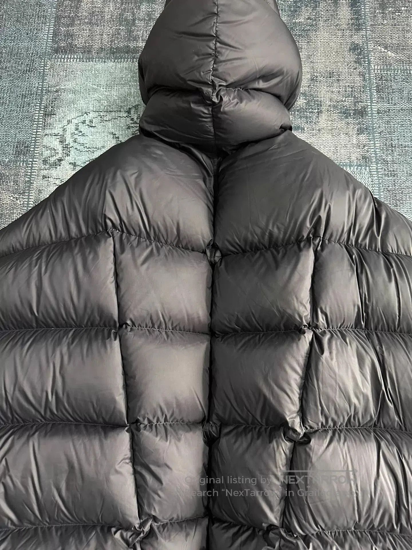 Rick Owens Black Hooded Puffer Jacket Size M. Size US M / EU 48-50 / 2 - 5 Thumbnail