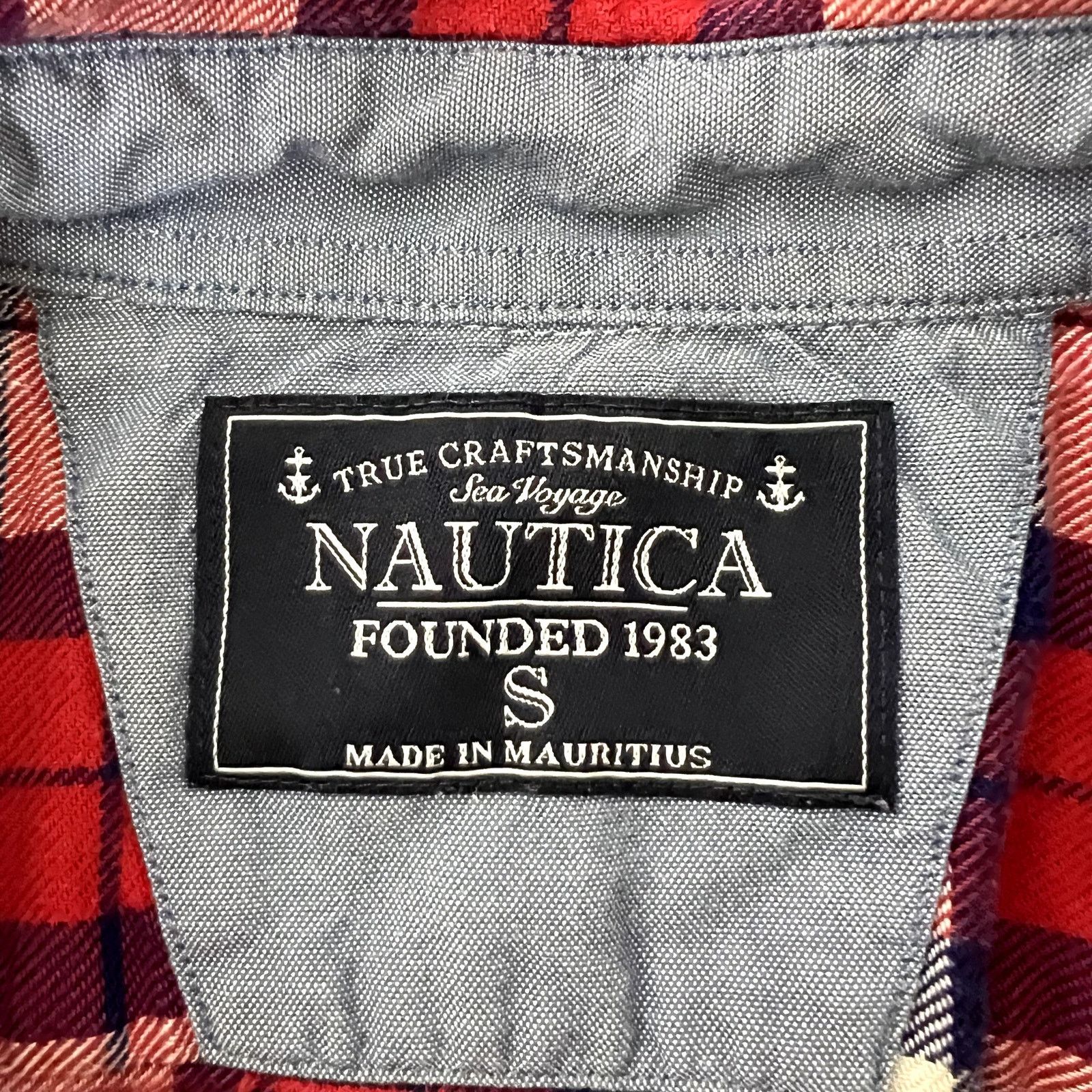 Nautica Nautica Red Plaid Button Down Shirt Size US S / EU 44-46 / 1 - 3 Thumbnail