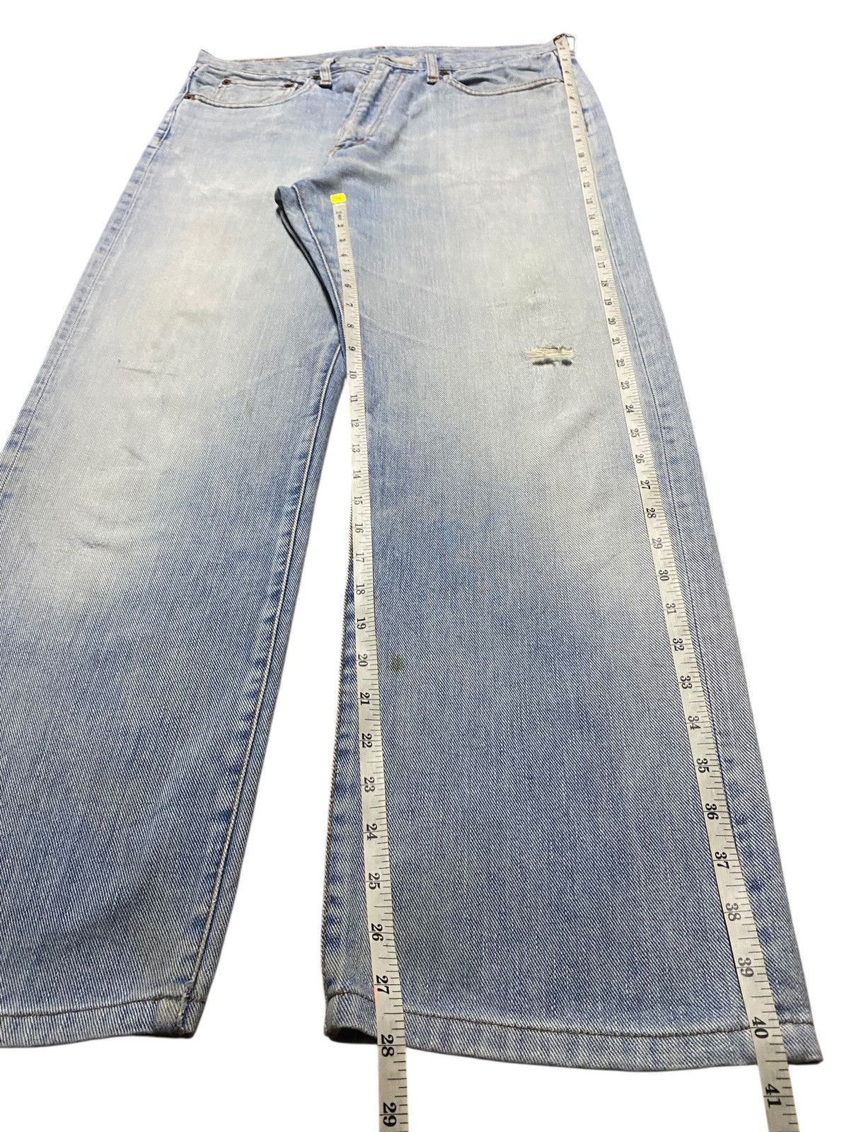Japanese Brand Vtg Bobson Chessking Light Fade Wash Distressed Loose Jeans Size US 33 - 15 Thumbnail