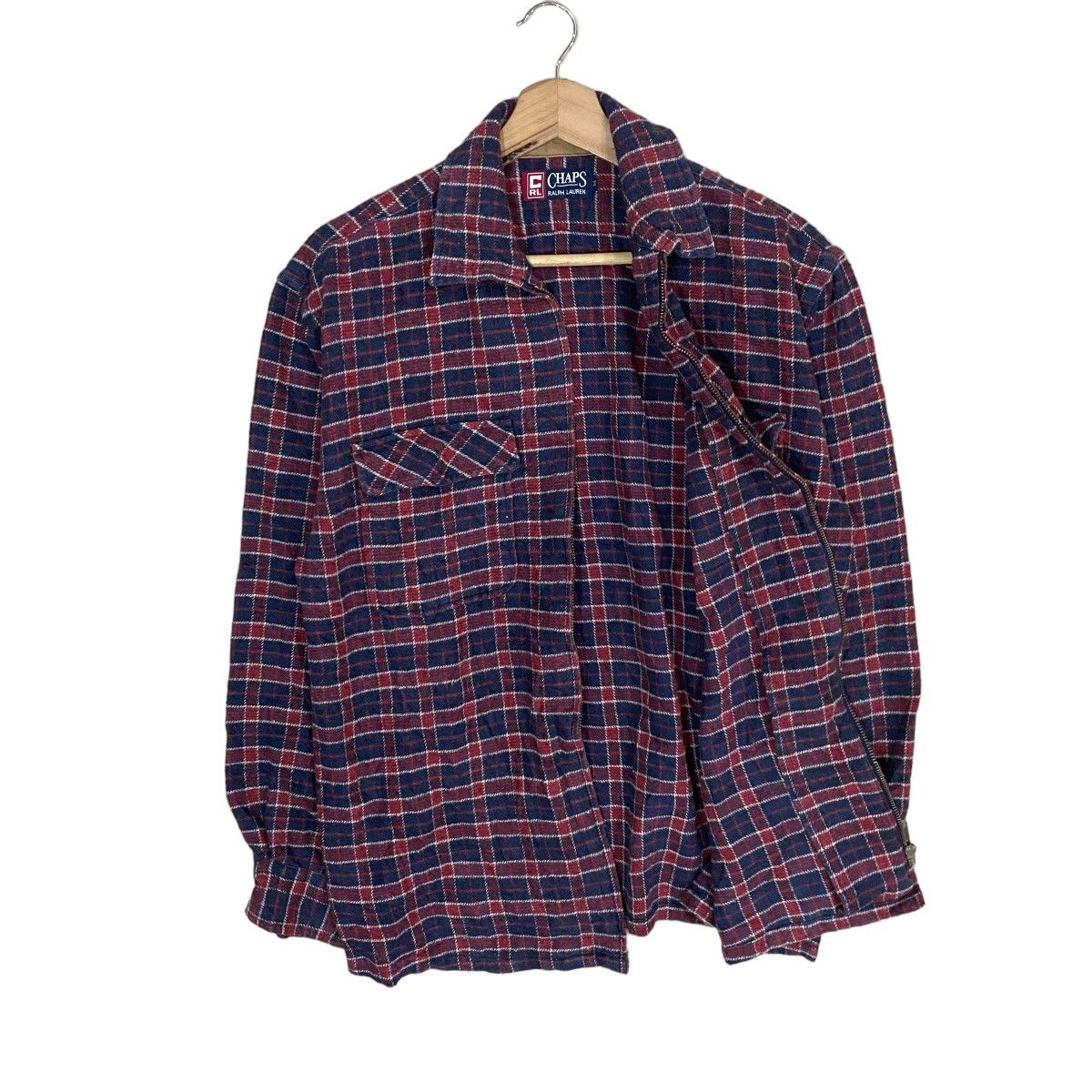 Chaps Ralph Lauren × Flannel × Ralph Lauren ☀️VINTAGES CHAPS RL WOOL TARTAN ZIPPER FLANNEL Size US M / EU 48-50 / 2 - 3 Thumbnail